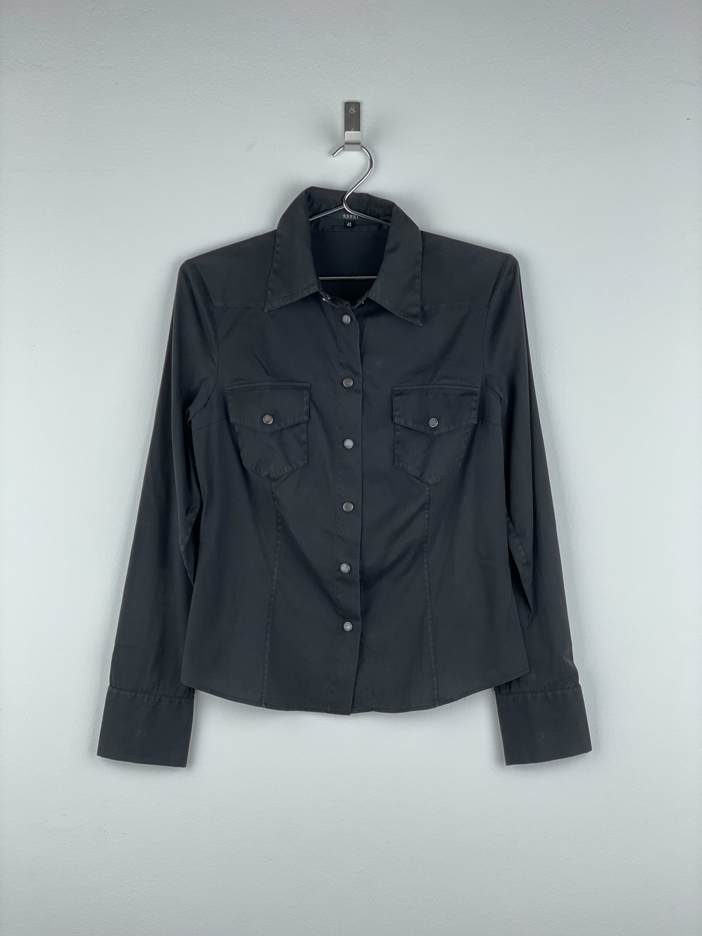 Gucci by Tom Ford SS04 Pearl-Button Cowboy Western Button-Up Shirt