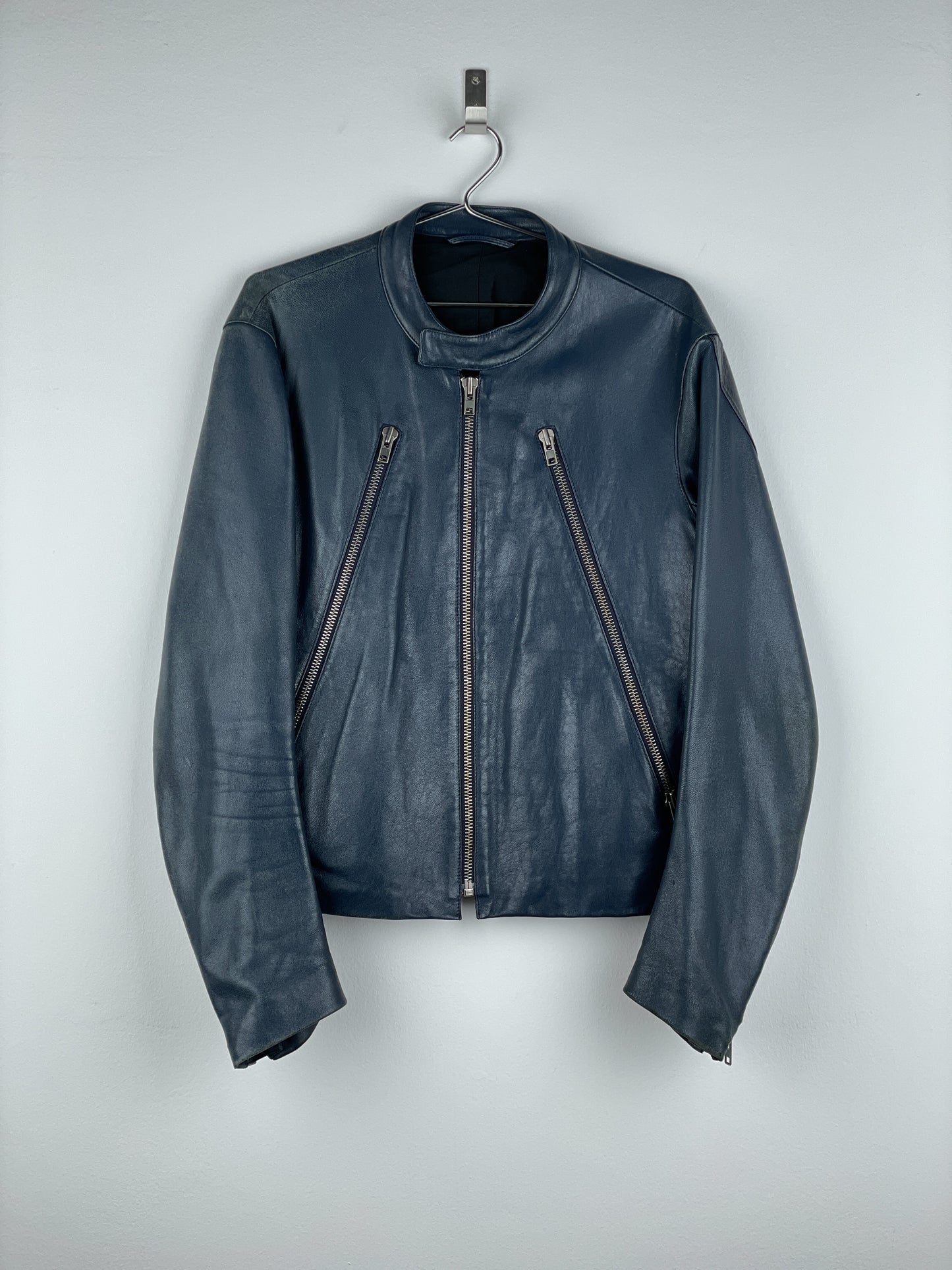 Maison Margiela AW06 5-Zip Leather Biker Jacket