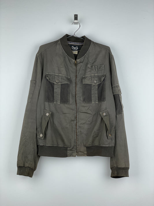 Dolce & Gabbana AW03 Multi-Pocket Cargo Bomber Jacket