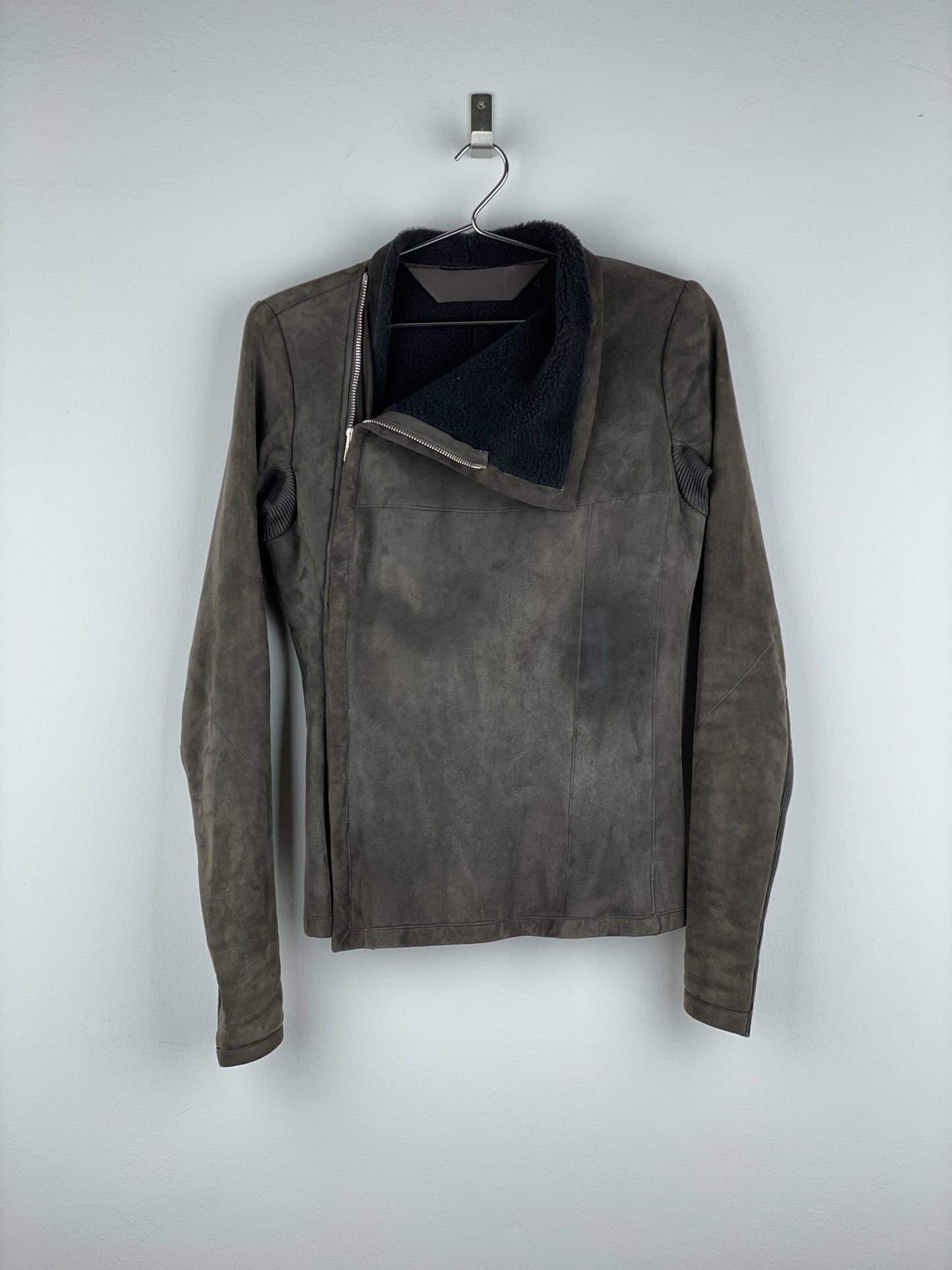 Rick Owens AW14 'Moody' Shearling Leather Mollino Jacket