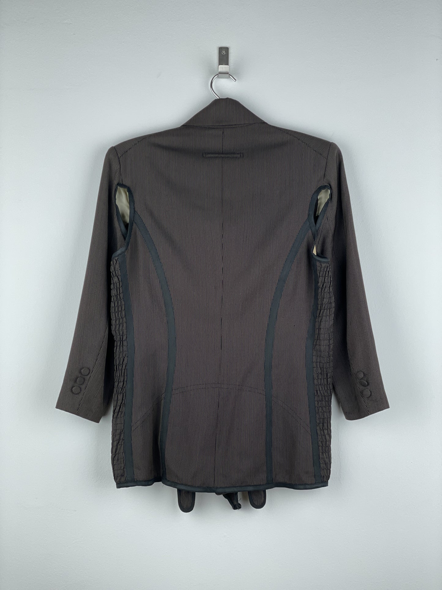 Jean Paul Gaultier AW89 ‘Femmes Entre Elles’ Deconstructed Bondage Multi-Zipper Blazer