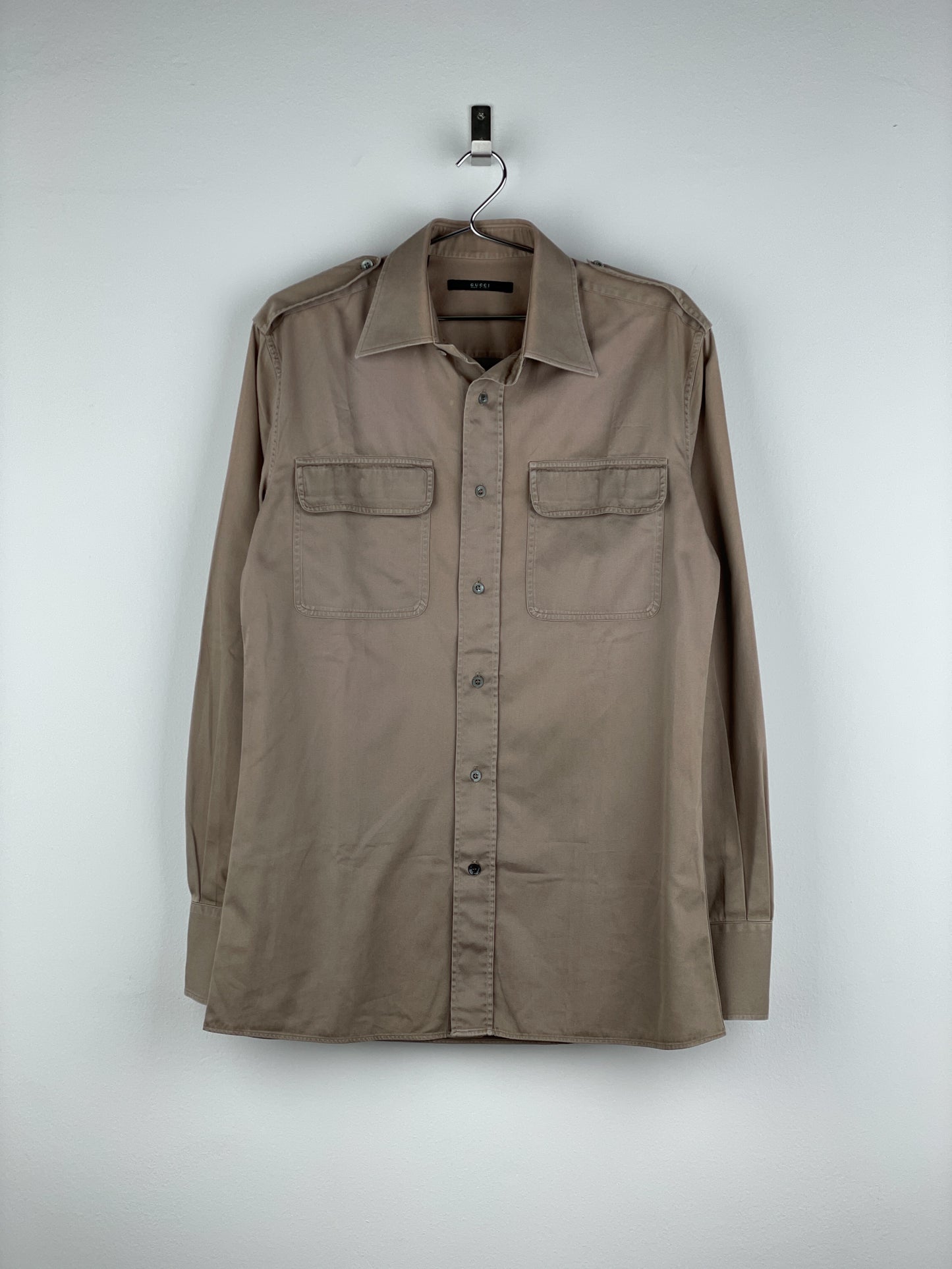 Gucci by Tom Ford SS01 Military-Pocket Button-Up Shirt