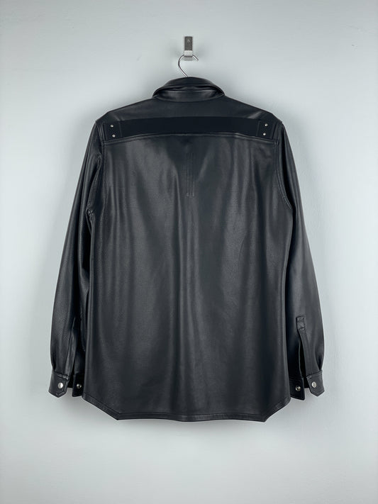 Rick Owens AW22 'Strobe' Leather Porterville Overshirt