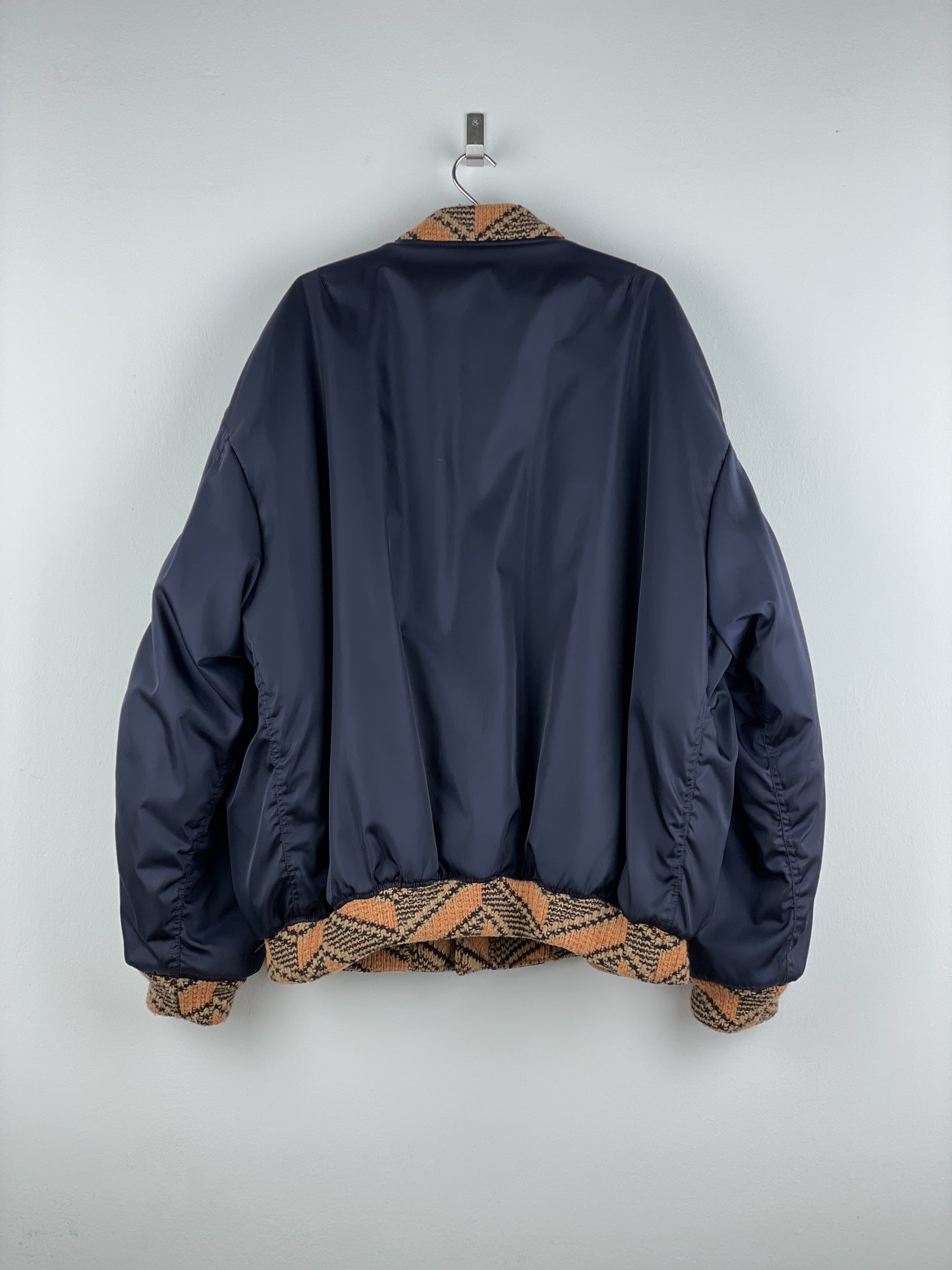 Prada AW21 Oversized Knit MA-1 Bomber Jacket