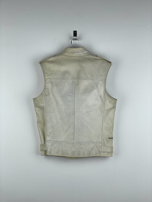 RAF by Raf Simons AW05 Sleeveless Leather Moto Biker Vest