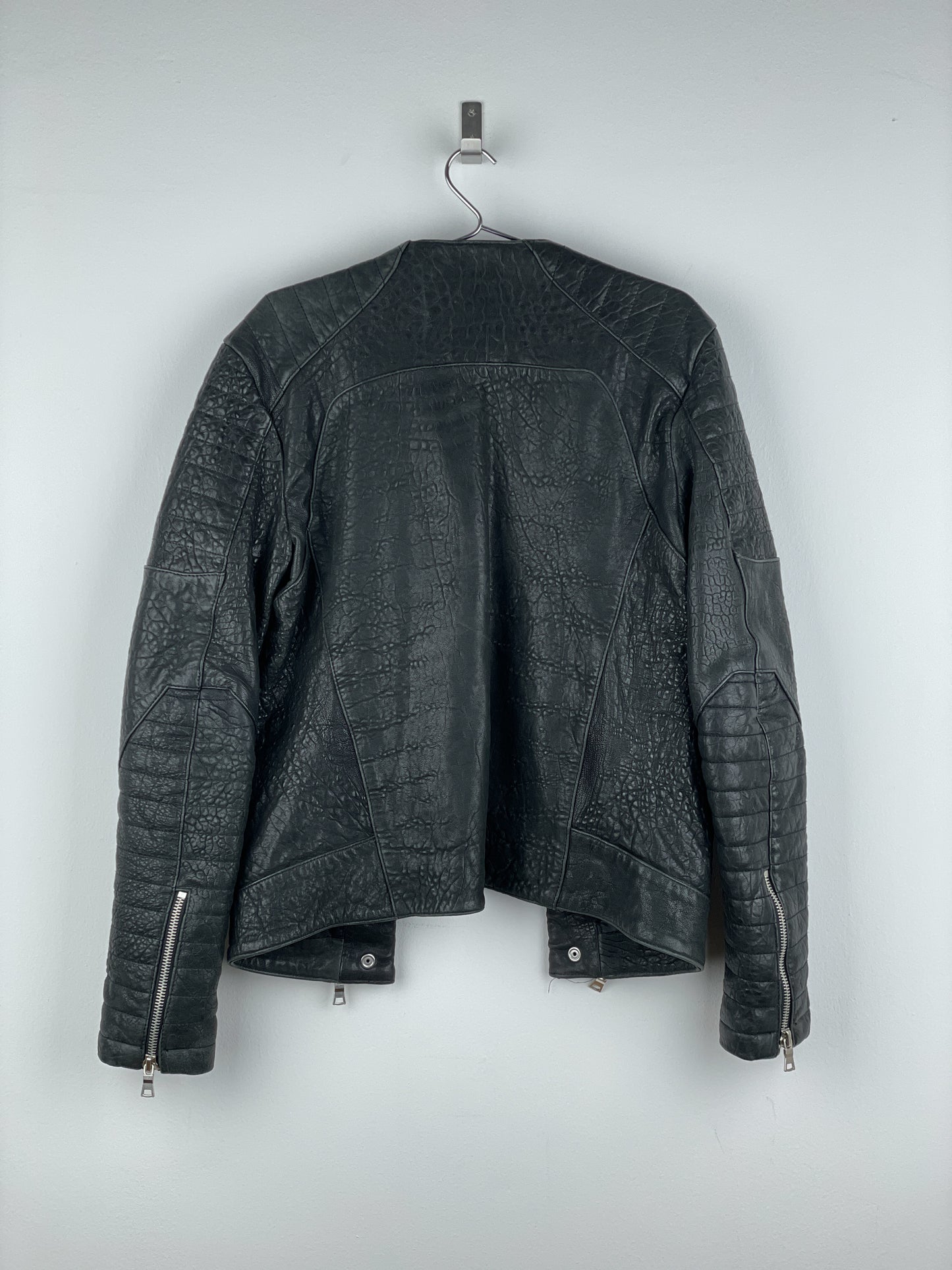 Balmain x H&M AW15 Double-Zipper Biker Leather Jacket