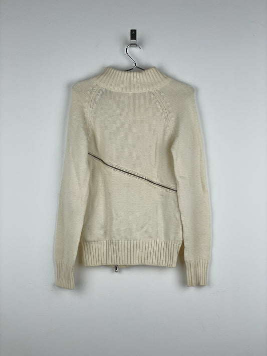 Dolce & Gabbana AW03 Spiral-Zip Knit Sweater
