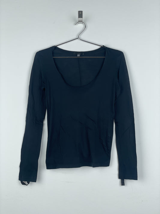 Helmut Lang 2000s Thumb-Strap Bondage Longsleeve Top