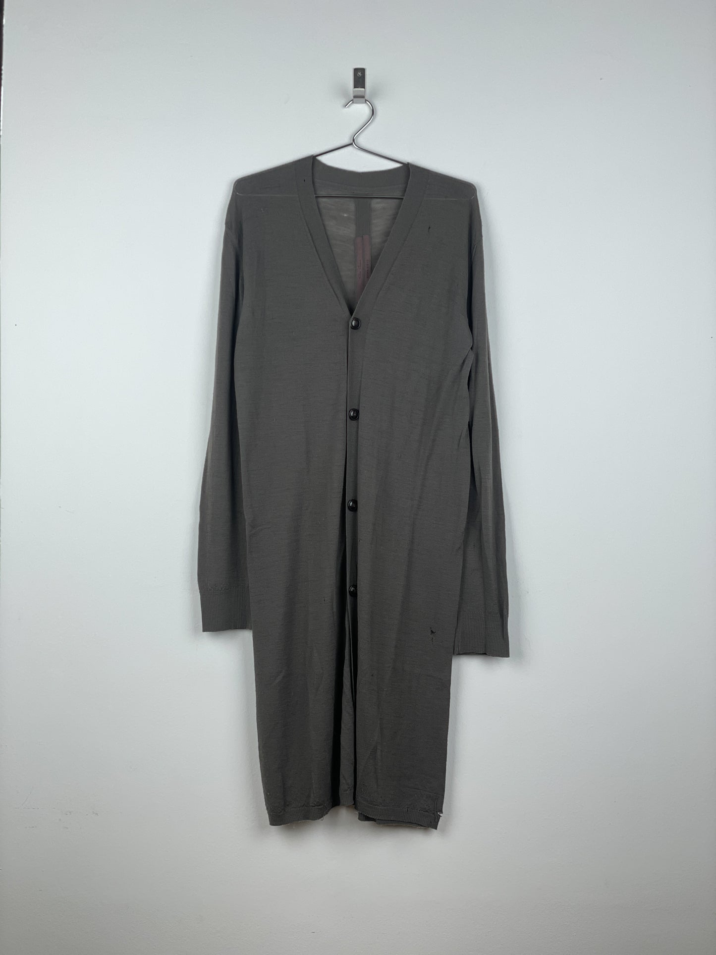 Rick Owens SS12 'Naska' Longline Bamboo Cardigan