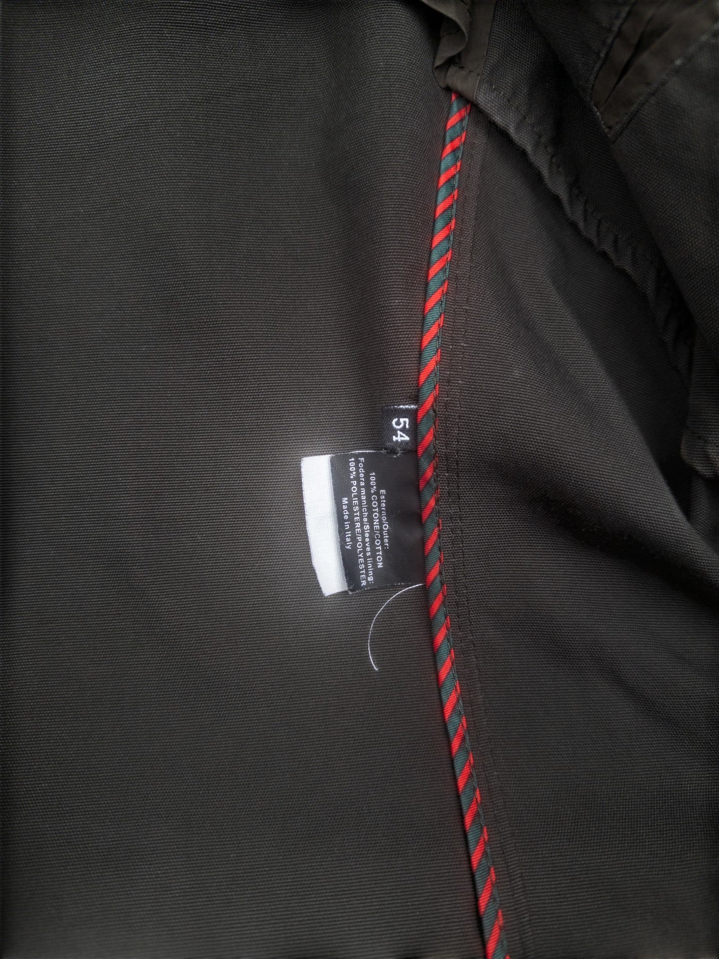Gucci by Tom Ford 2000s Multi-Pocket Military Field Jacket – size label