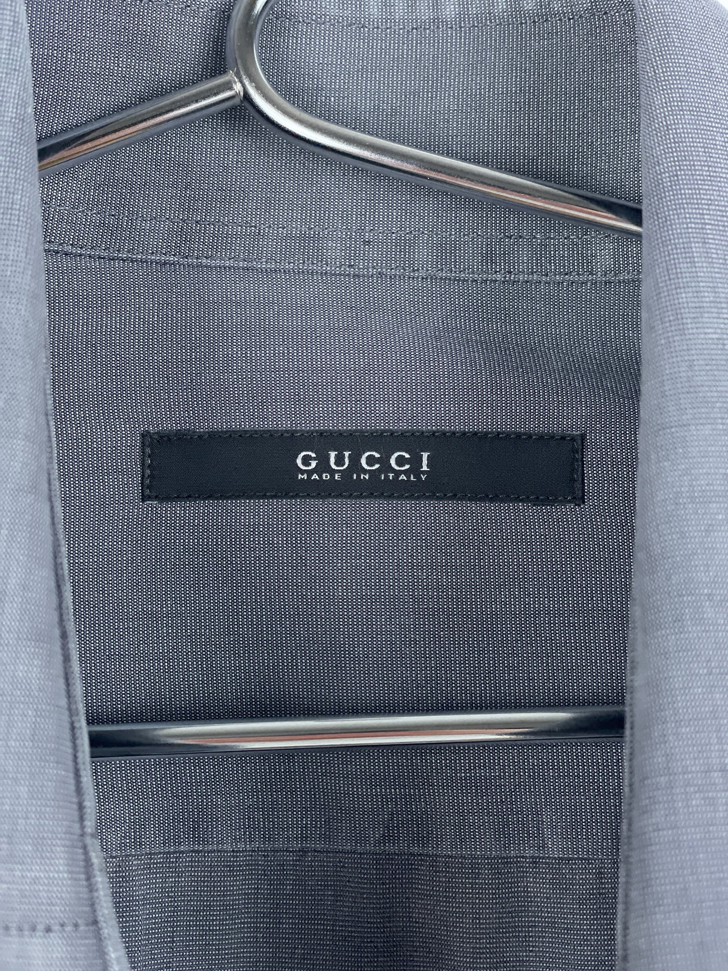 Gucci by Tom Ford 1990s Panelled Button-Up Shirt (grey)
