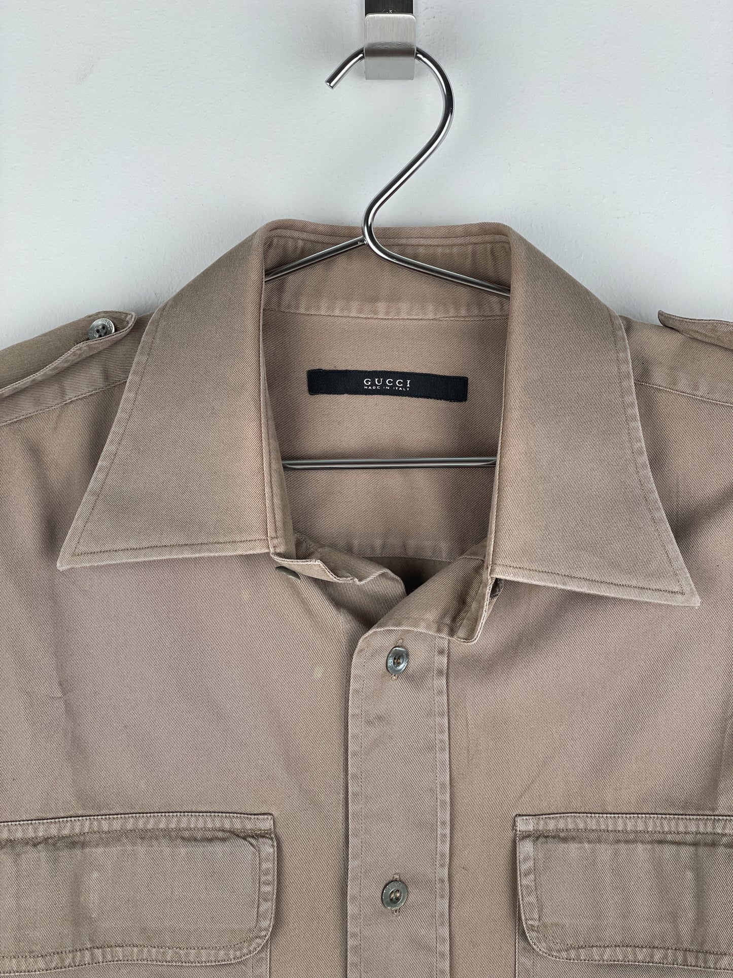 Gucci by Tom Ford SS01 Military-Pocket Button-Up Shirt