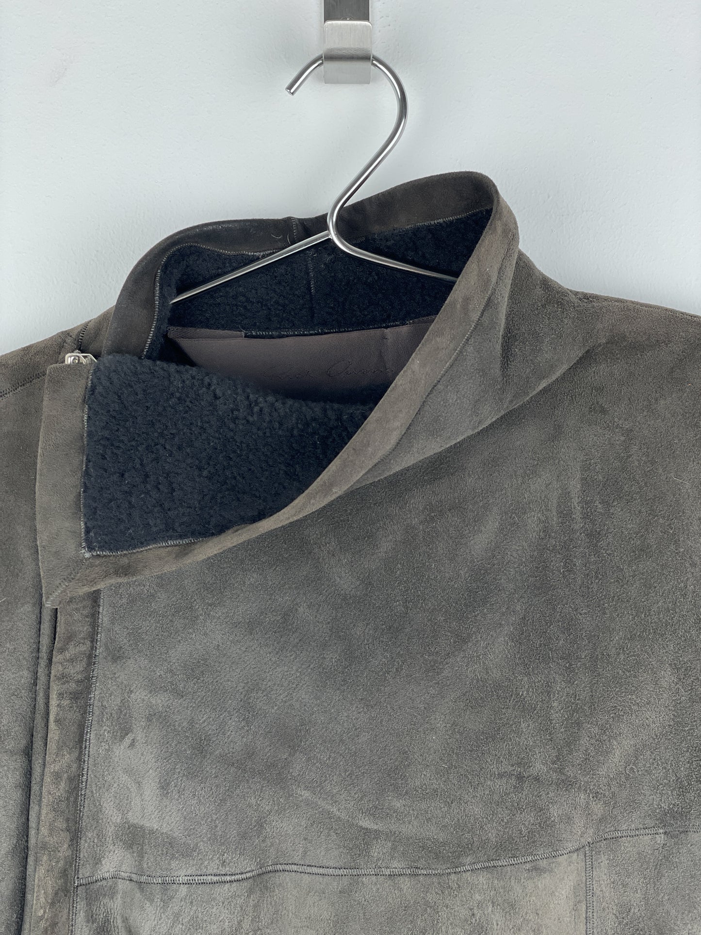 Rick Owens AW14 'Moody' Shearling Leather Mollino Jacket