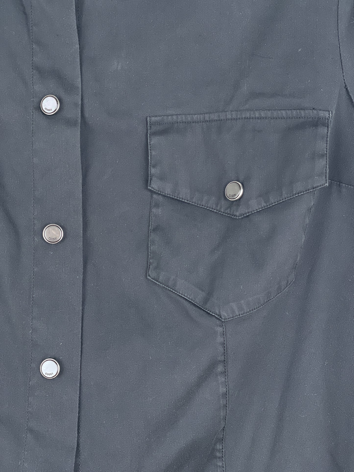 Gucci by Tom Ford SS04 Pearl-Button Cowboy Western Button-Up Shirt