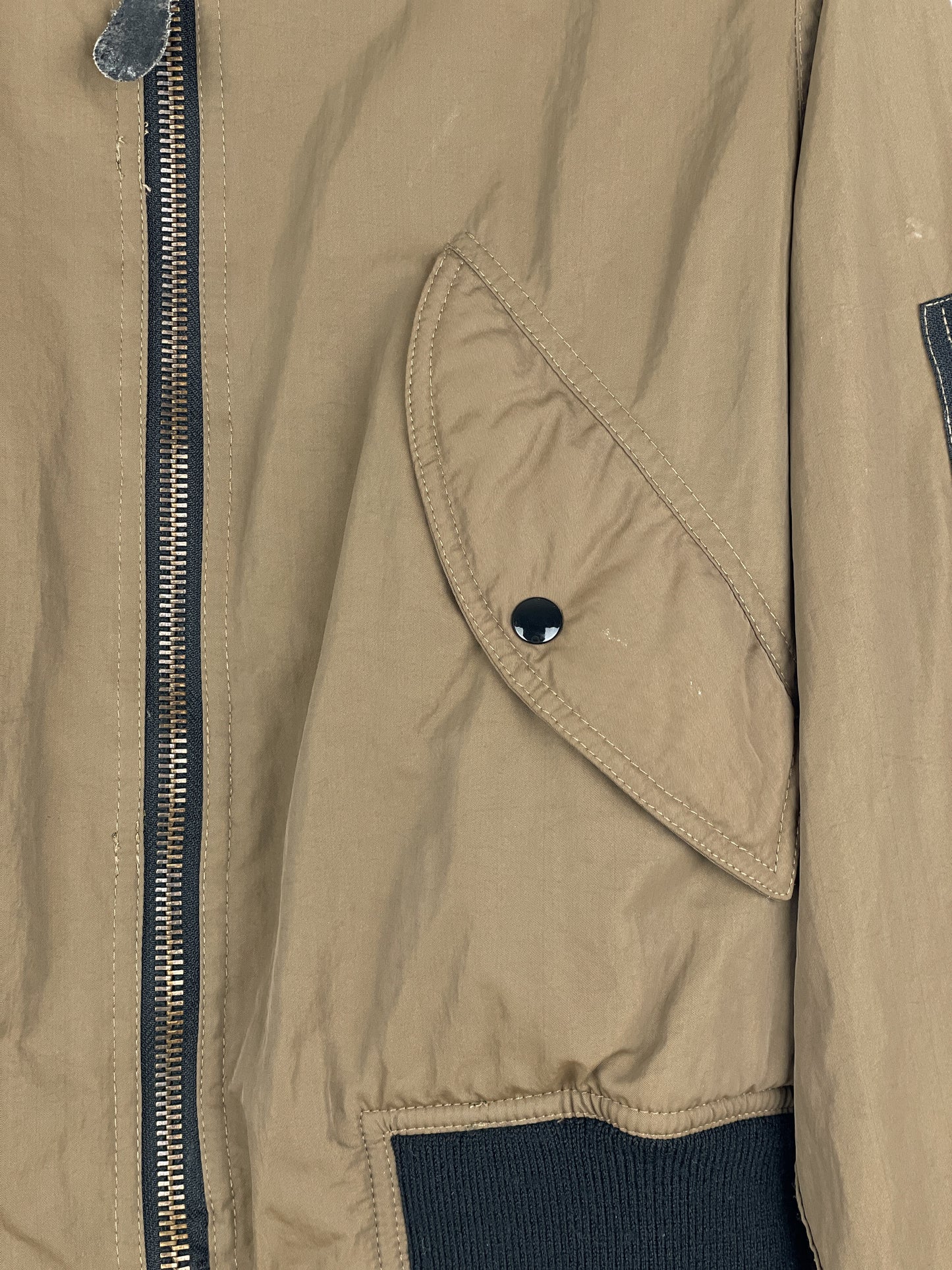 Jean Paul Gaultier 1990s Reversible Cropped MA-1 Bomber Jacket