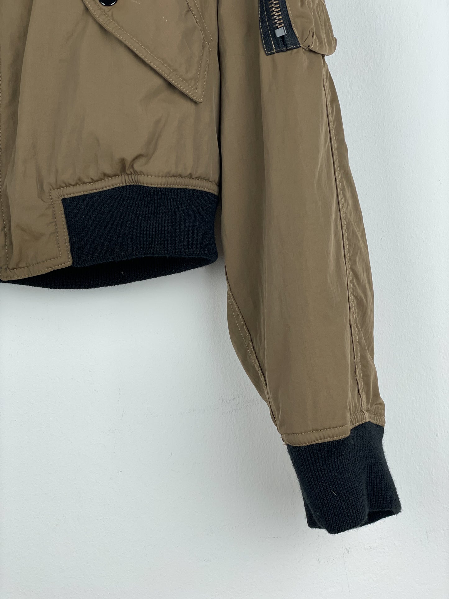 Jean Paul Gaultier 1990s Reversible Cropped MA-1 Bomber Jacket