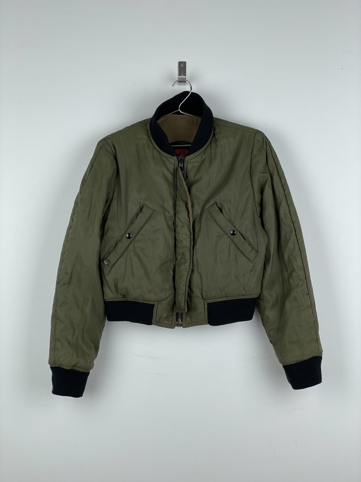 Jean Paul Gaultier 1990s Reversible Cropped MA-1 Bomber Jacket