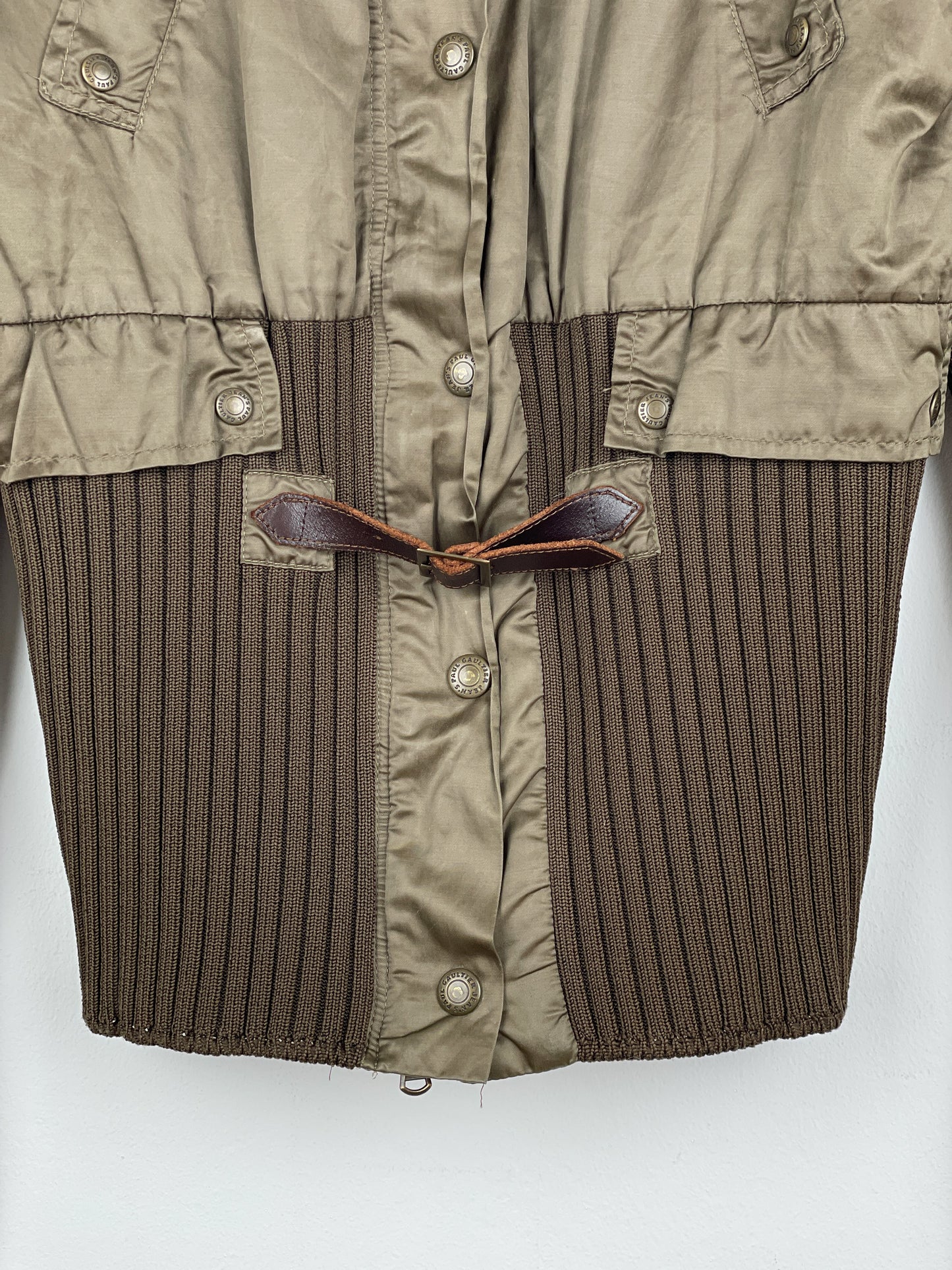 Jean Paul Gaultier 1990s Belted Bondage Bomber Jacket