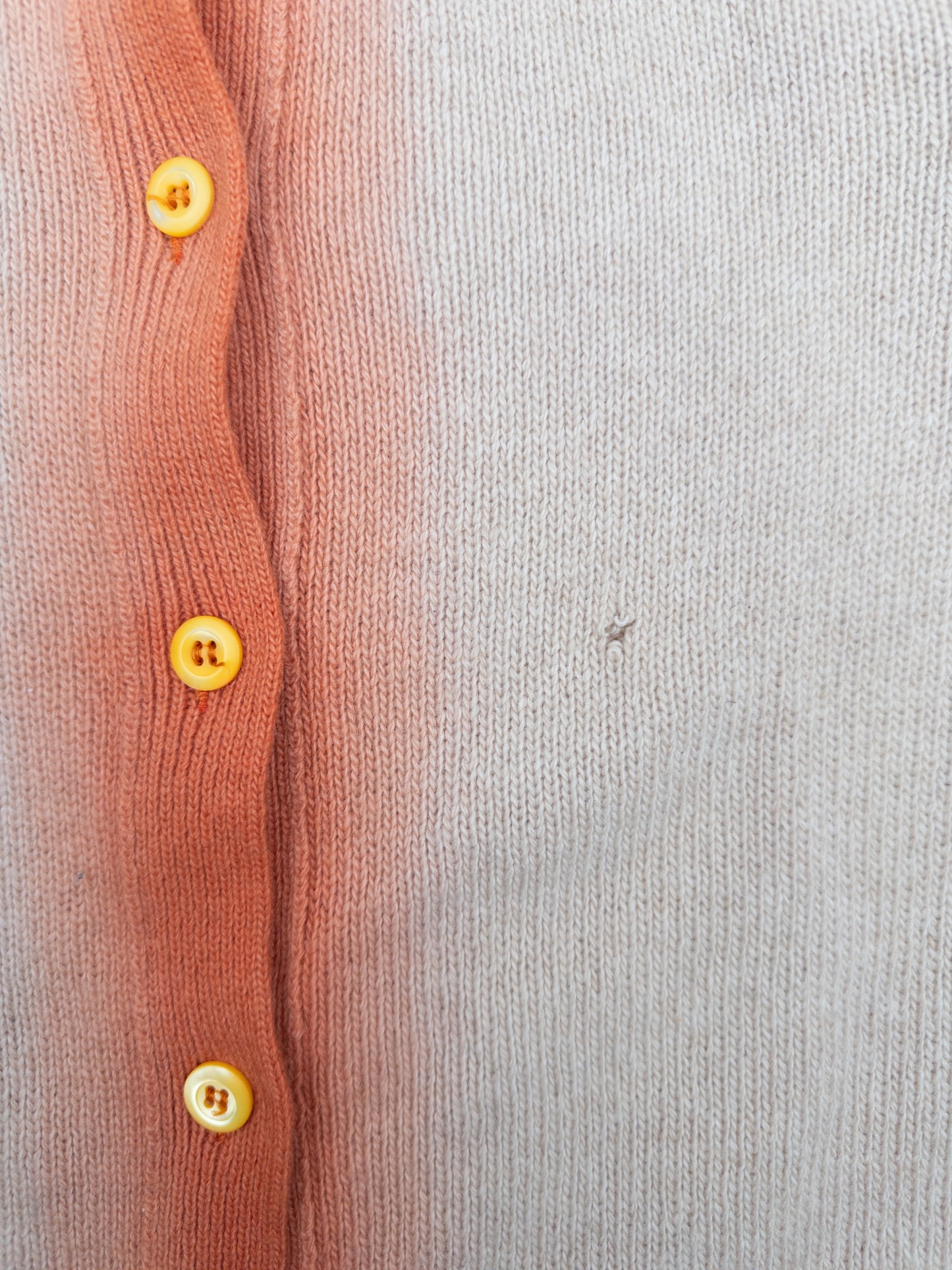 Prada AW11 Ombre Trim Knit Cardigan – button detail