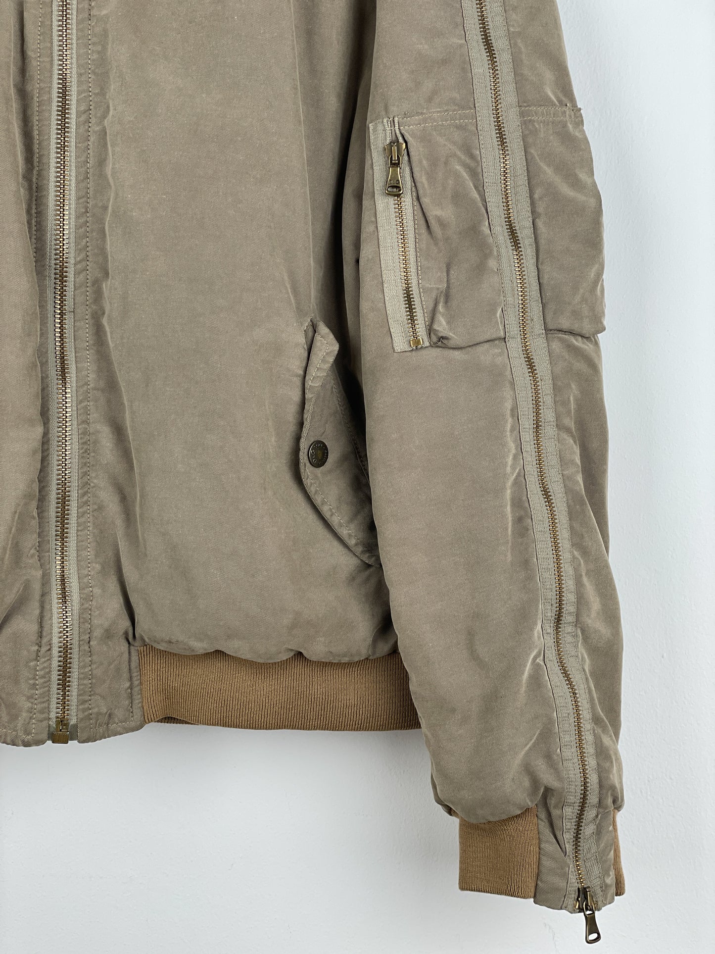 Dolce & Gabbana AW03 Hooded Zip-Sleeve Backzip Bomber Jacket