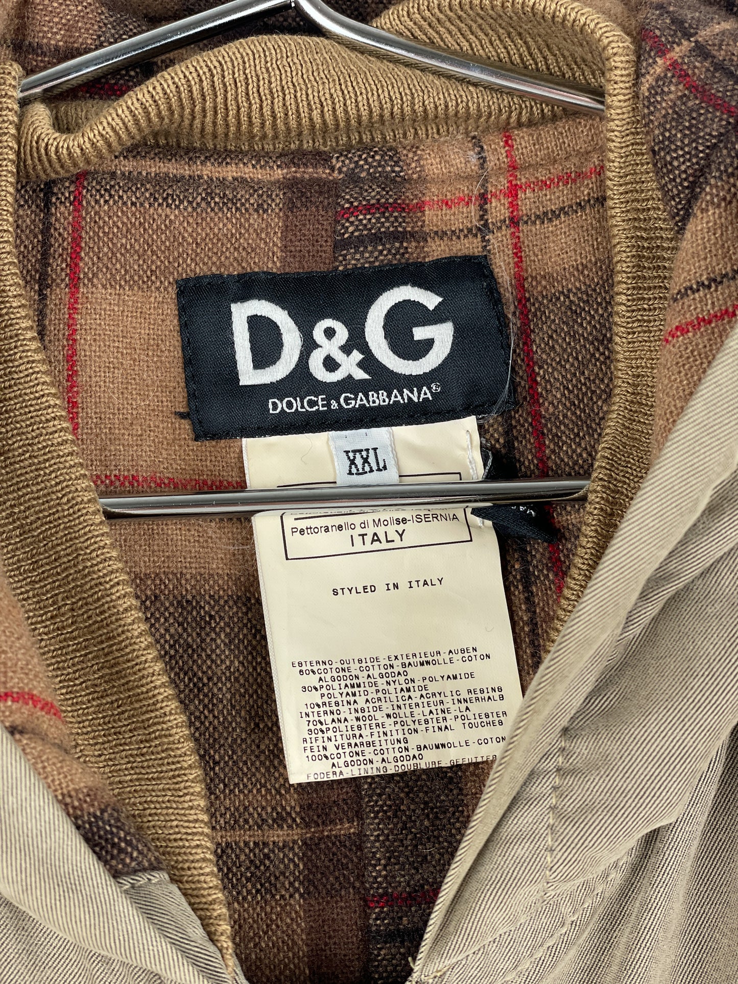 Dolce & Gabbana AW03 Hooded Zip-Sleeve Backzip Bomber Jacket
