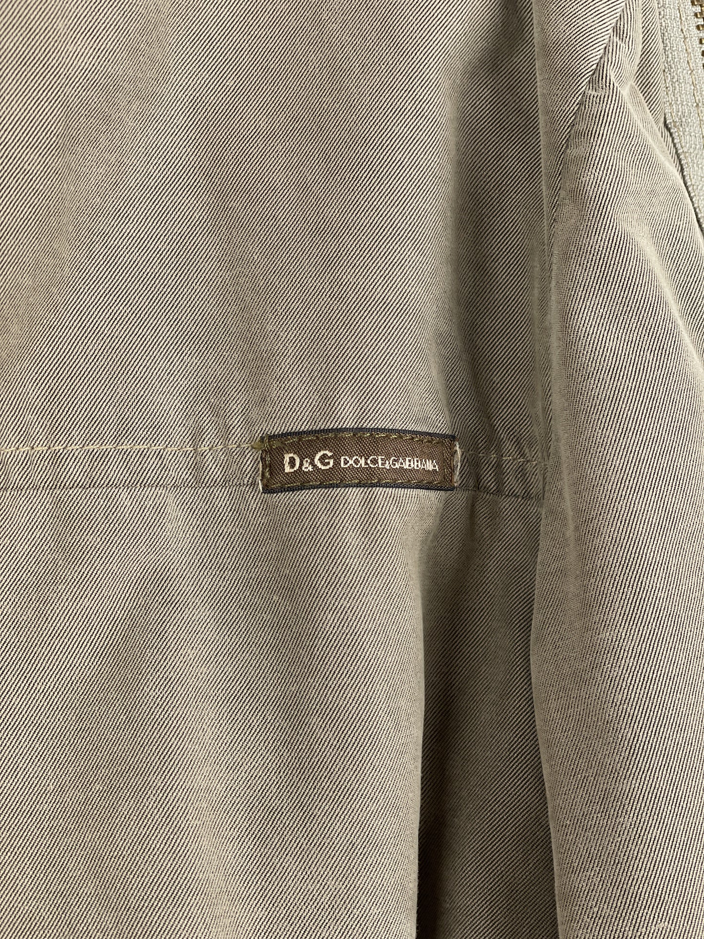 Dolce & Gabbana AW03 Hooded Zip-Sleeve Backzip Bomber Jacket