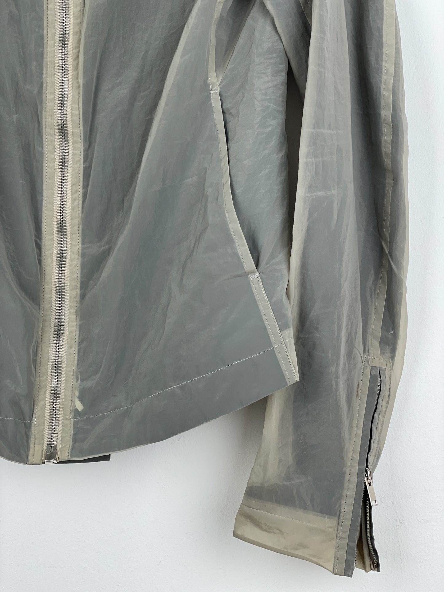 Rick Owens SS14 'Vicious' Translucent Mollino Aircut Biker Jacket