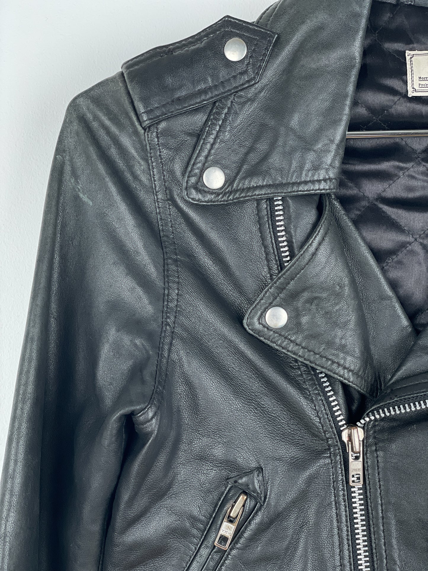 Jean Paul Gaultier 1990s Cropped Leather Biker Jacket