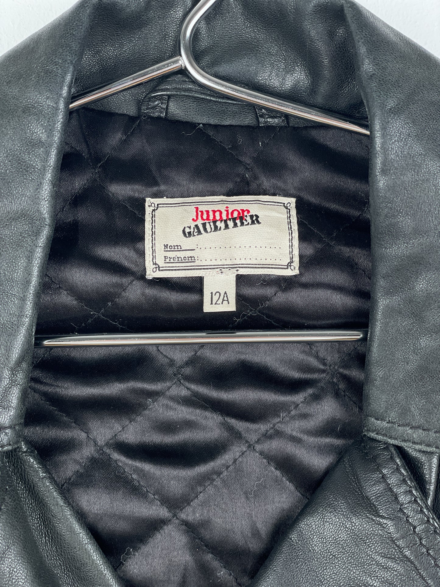 Jean Paul Gaultier 1990s Cropped Leather Biker Jacket