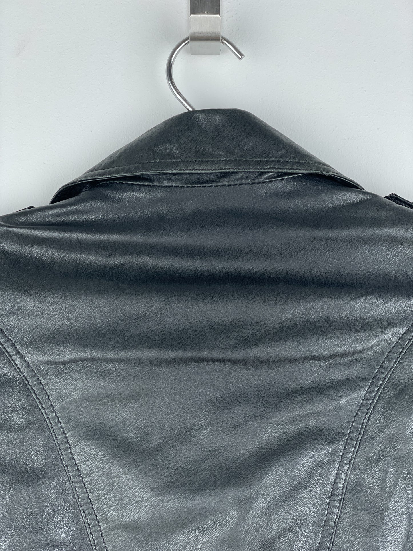 Jean Paul Gaultier 1990s Cropped Leather Biker Jacket