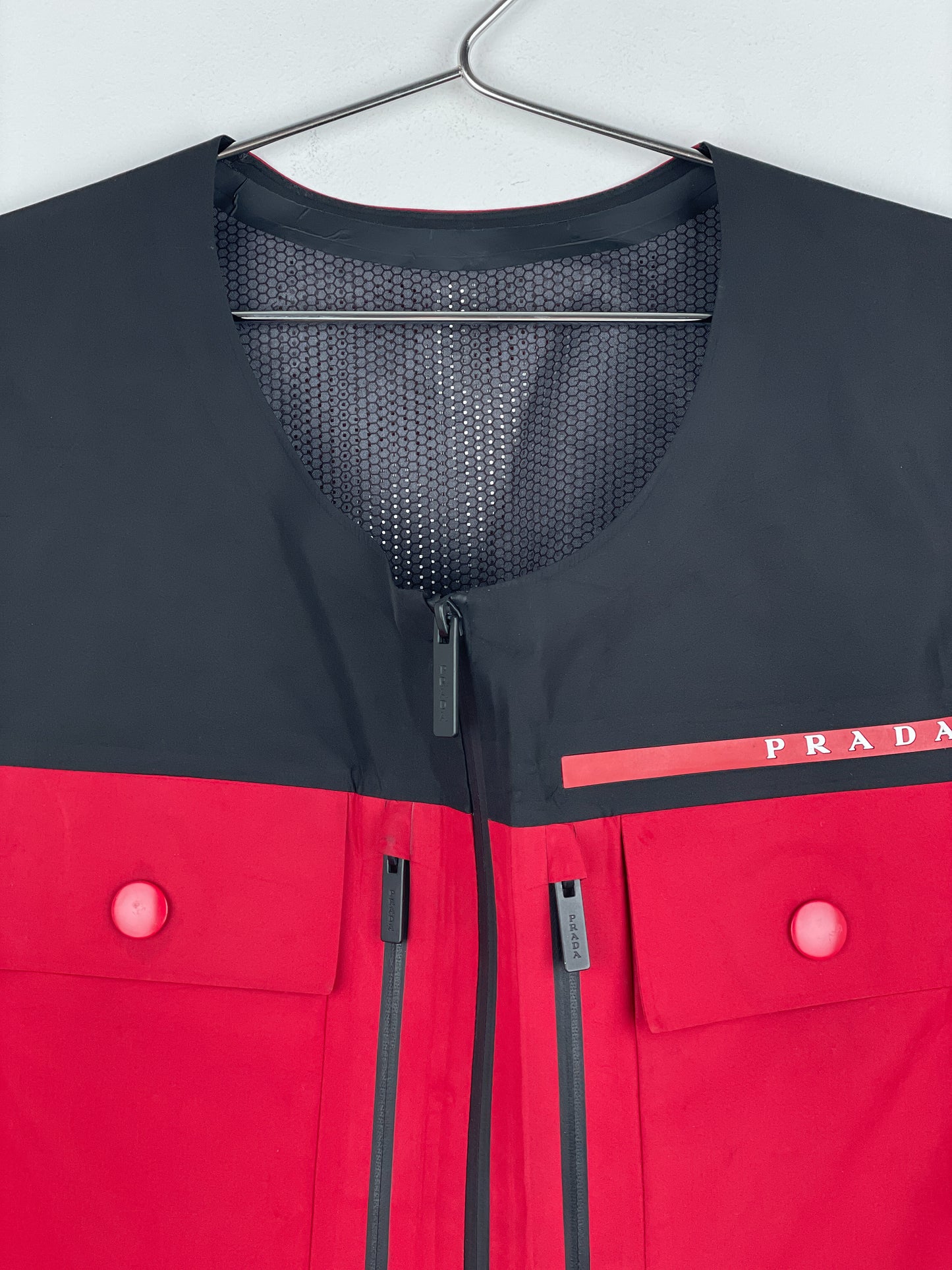 Prada Extreme-Tex Waterproof Cropped Cargo Shell Vest