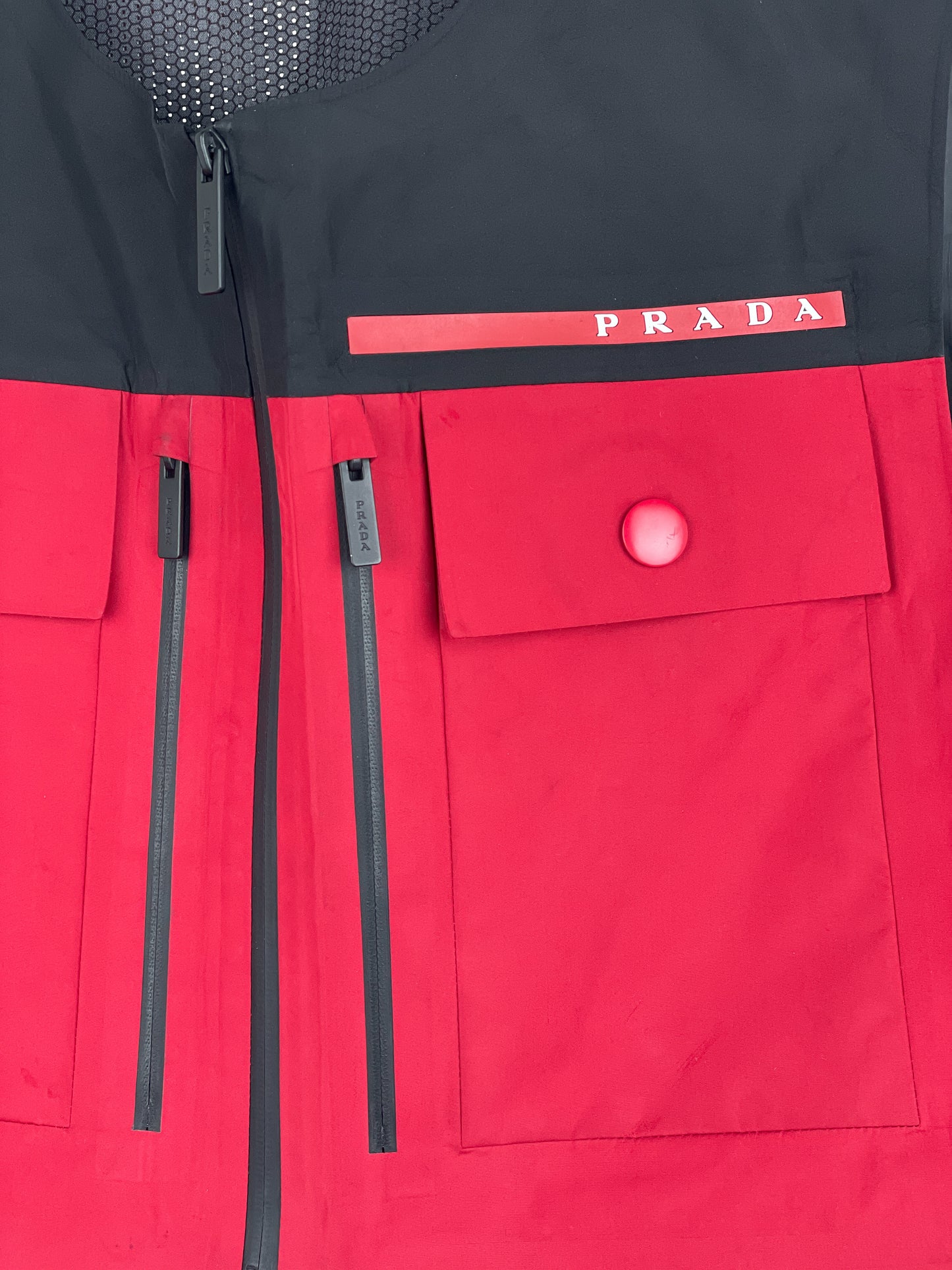 Prada Extreme-Tex Waterproof Cropped Cargo Shell Vest