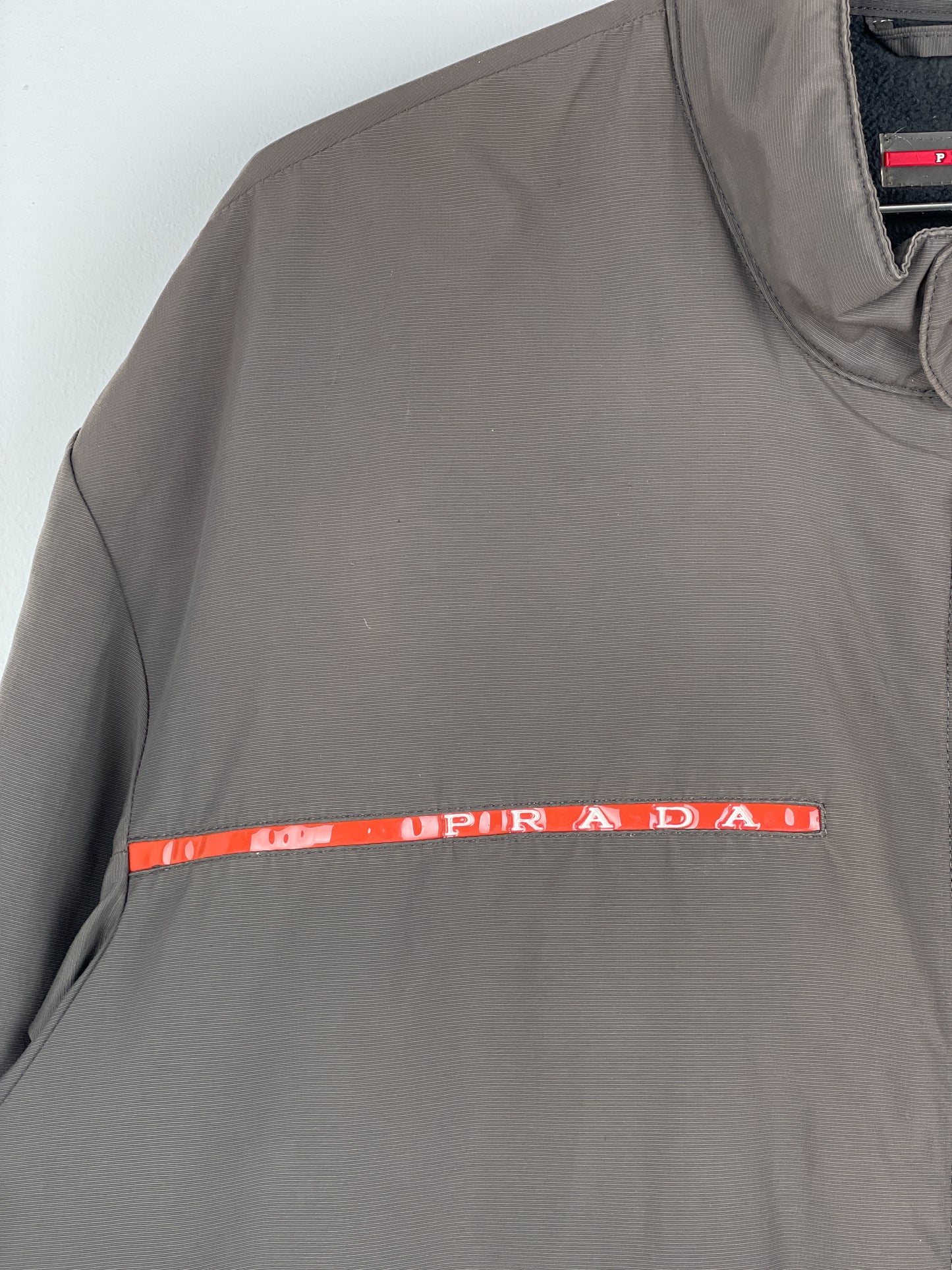Prada Linea Rossa 2000s Red Tab Cargo Jacket