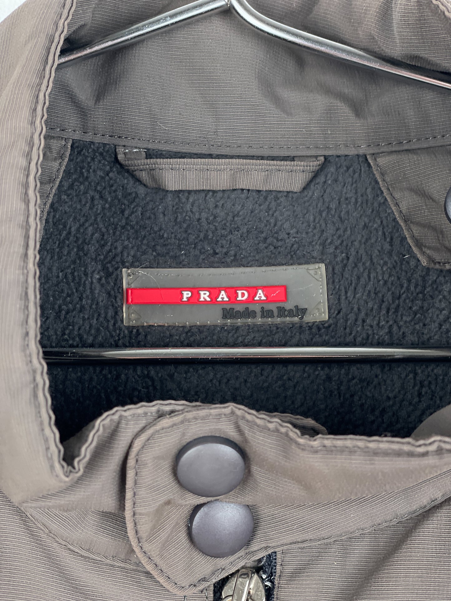 Prada Linea Rossa 2000s Red Tab Cargo Jacket