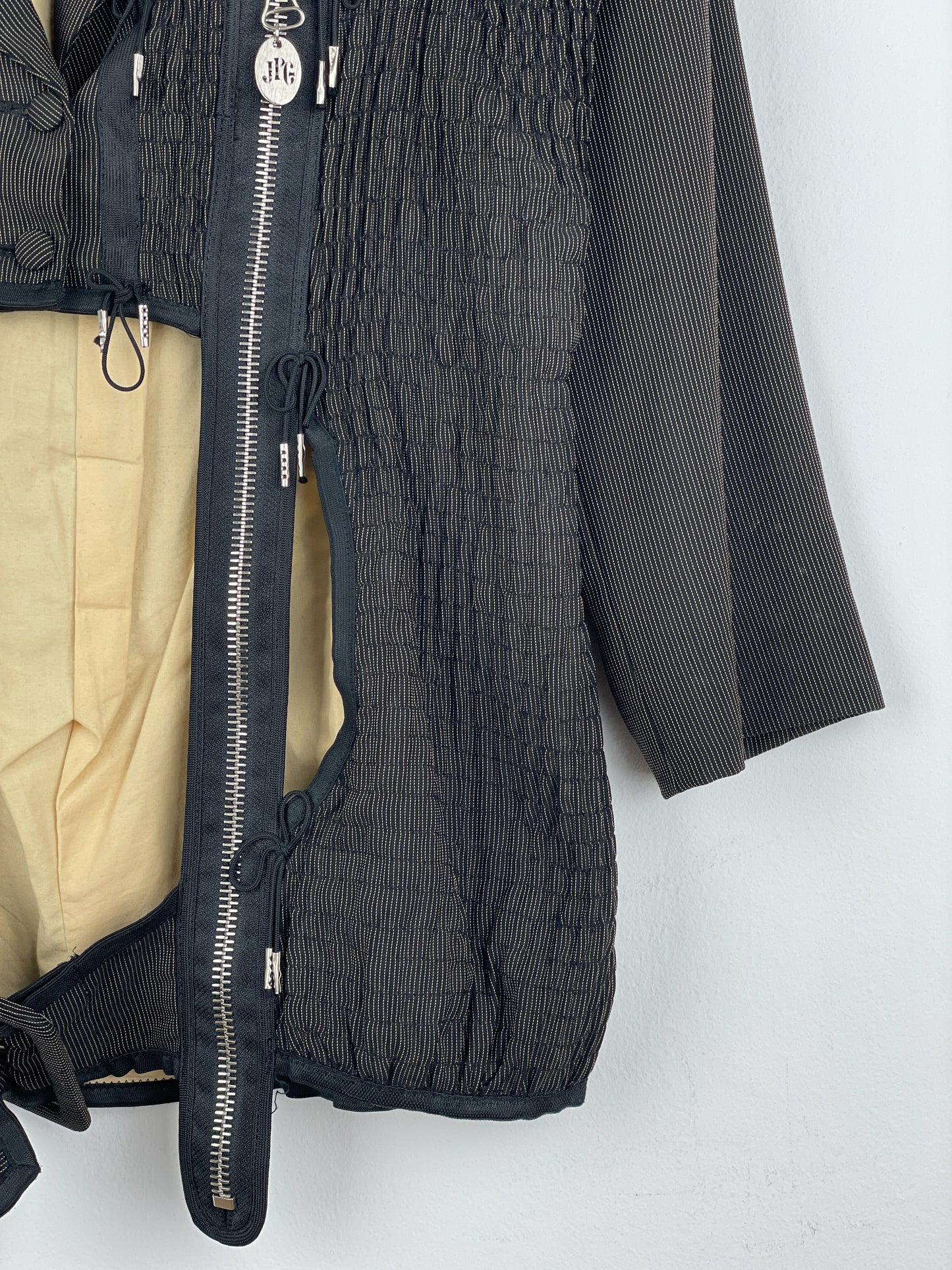 Jean Paul Gaultier AW89 ‘Femmes Entre Elles’ Deconstructed Bondage Multi-Zipper Blazer