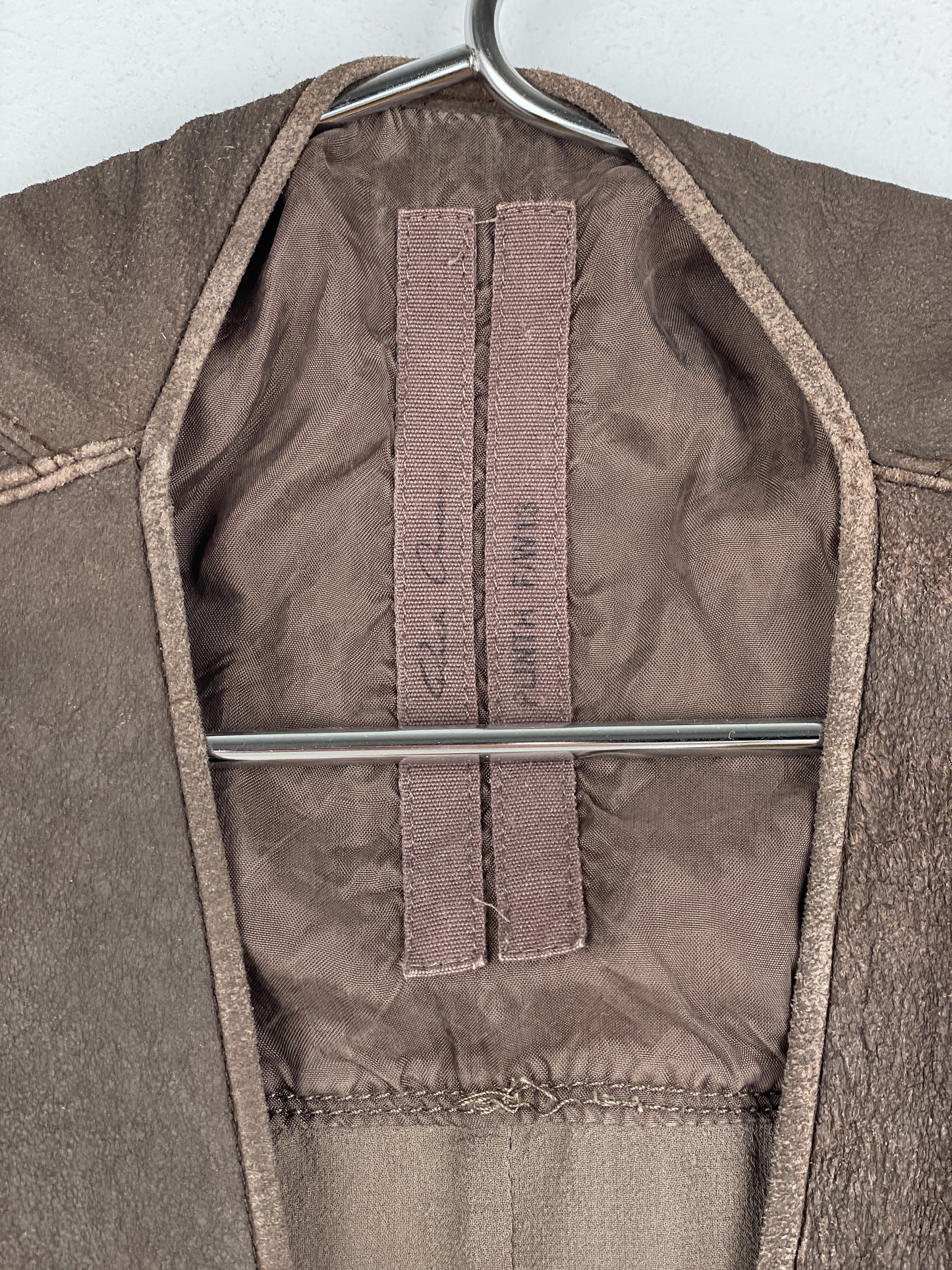 Rick Owens AW13 'Plinth' Hybrid Leather Dress
