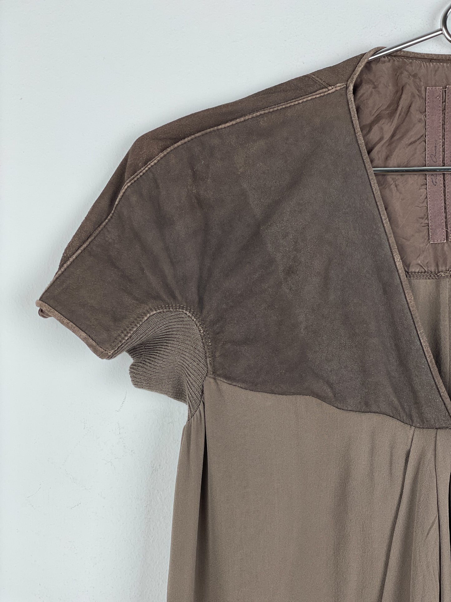 Rick Owens AW13 'Plinth' Hybrid Leather Dress