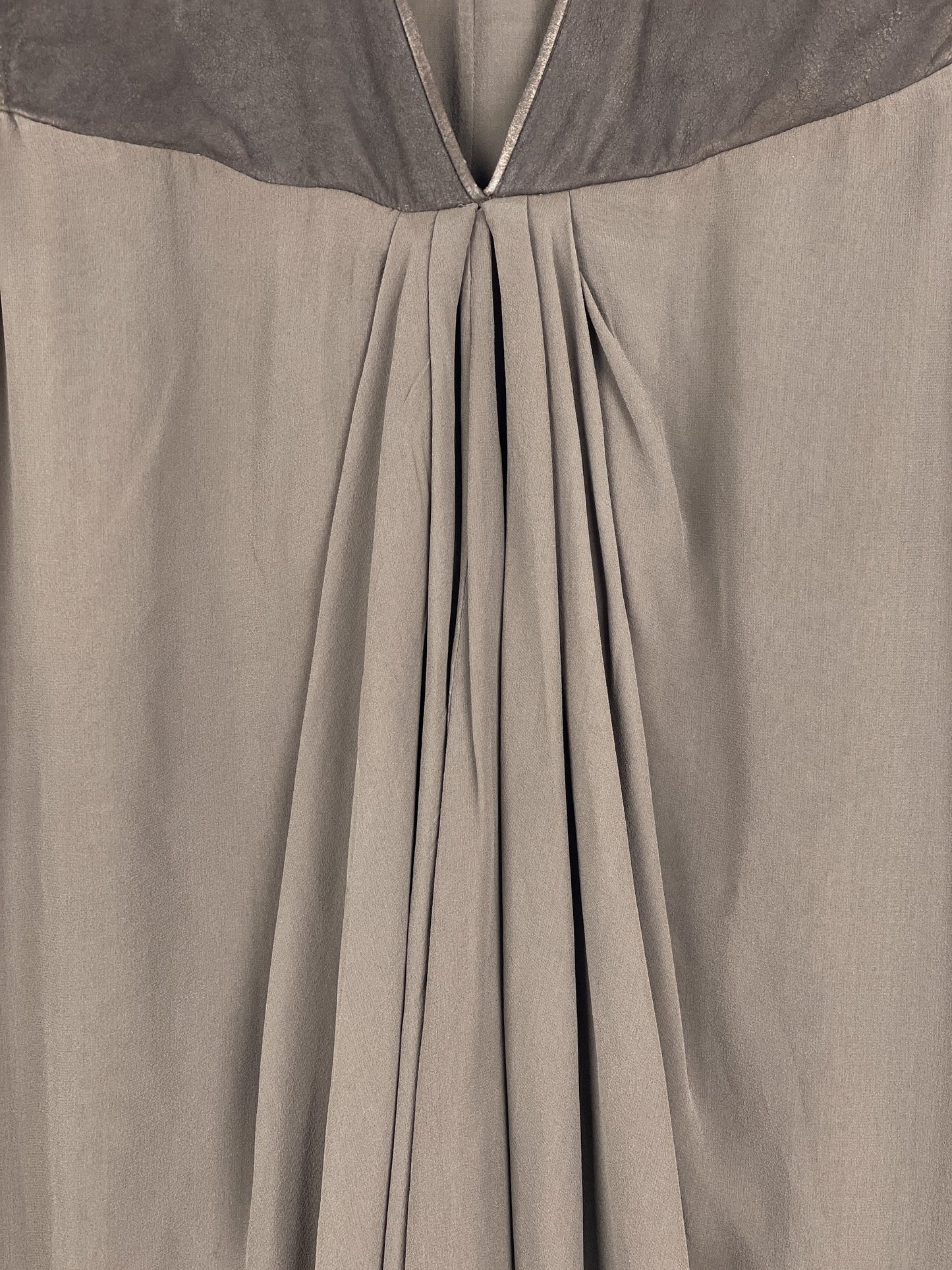 Rick Owens AW13 'Plinth' Hybrid Leather Dress