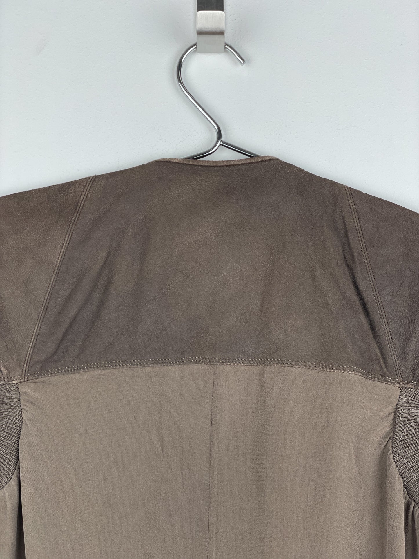 Rick Owens AW13 'Plinth' Hybrid Leather Dress
