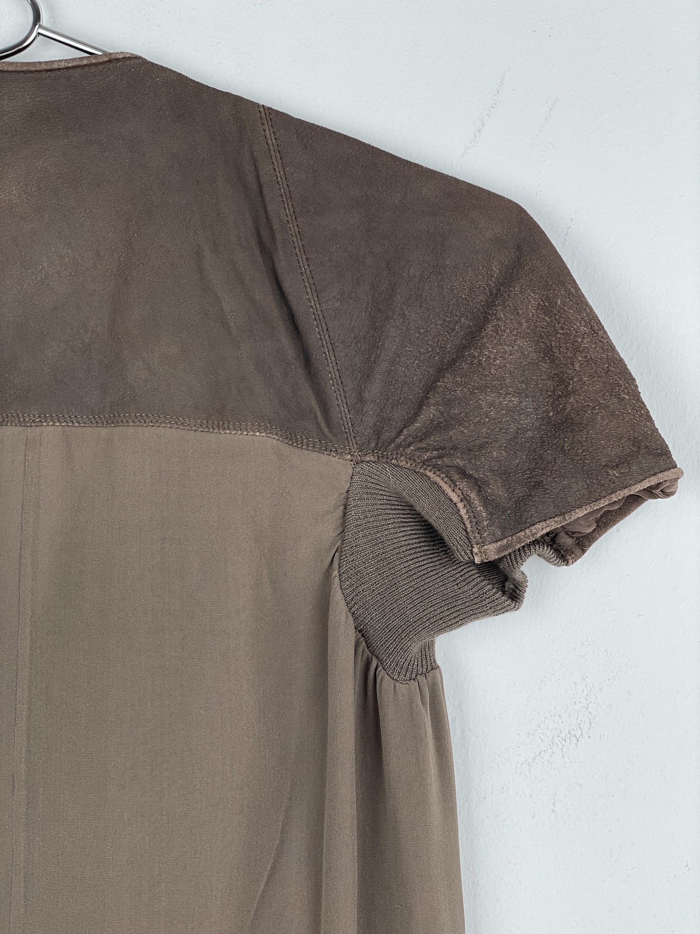 Rick Owens AW13 'Plinth' Hybrid Leather Dress