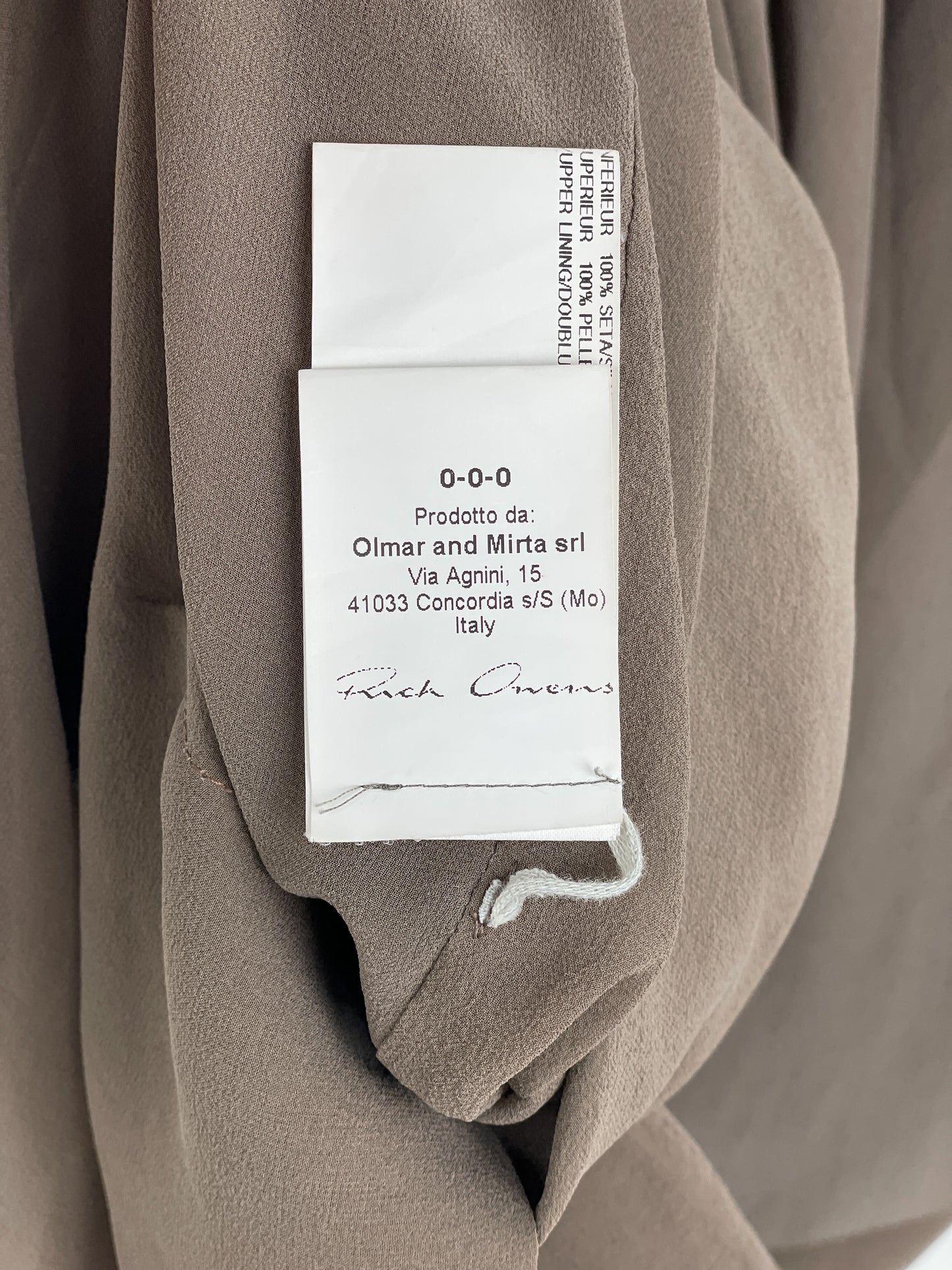 Rick Owens AW13 'Plinth' Hybrid Leather Dress