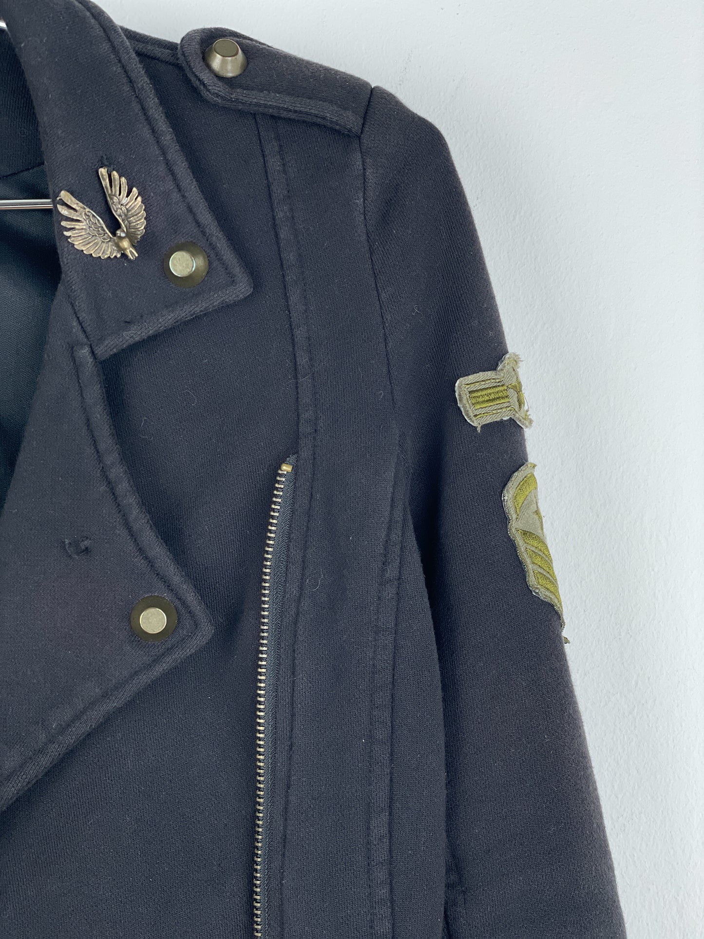 Balmain Military Patch Biker Jacket