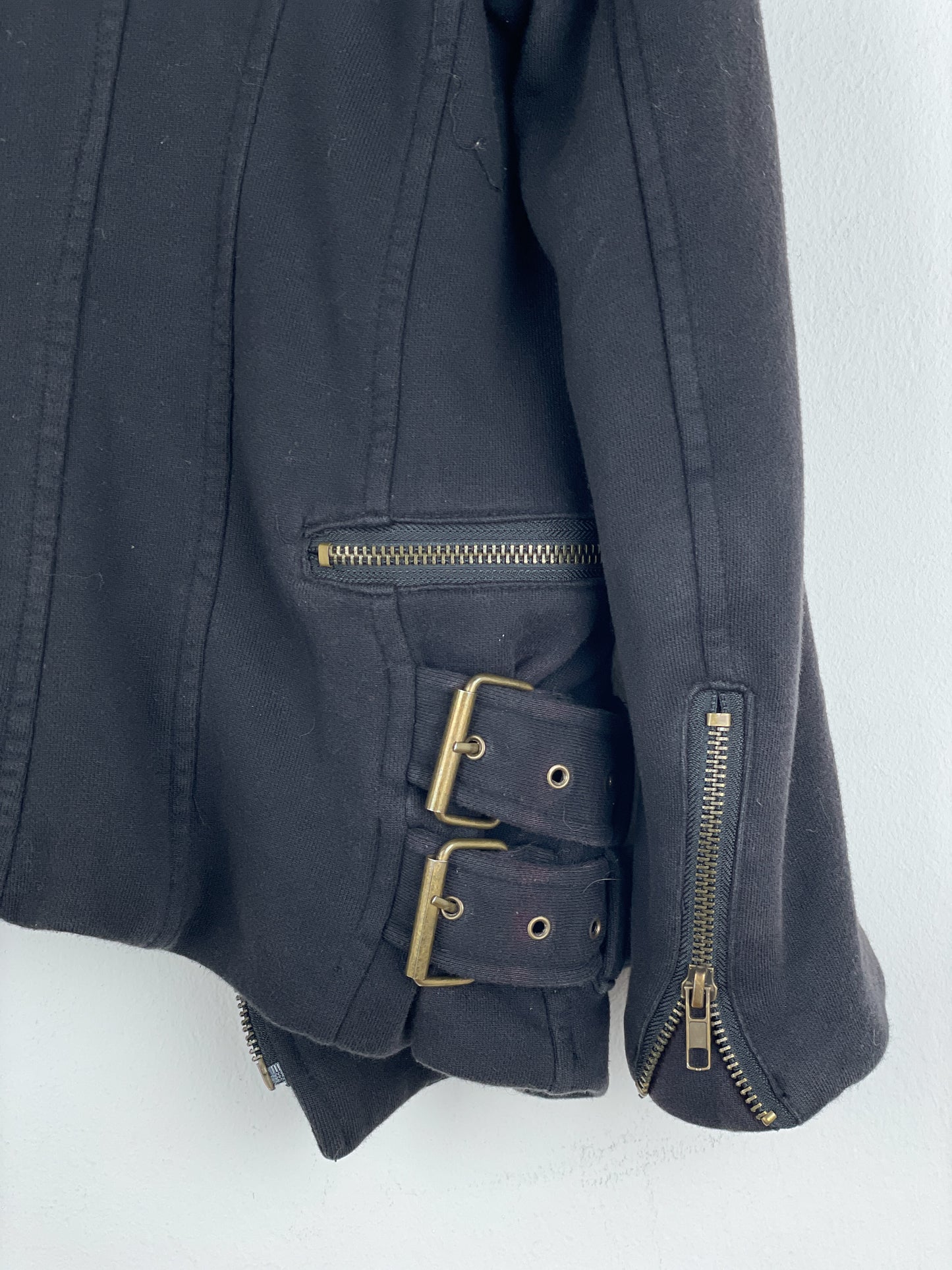 Balmain Military Patch Biker Jacket