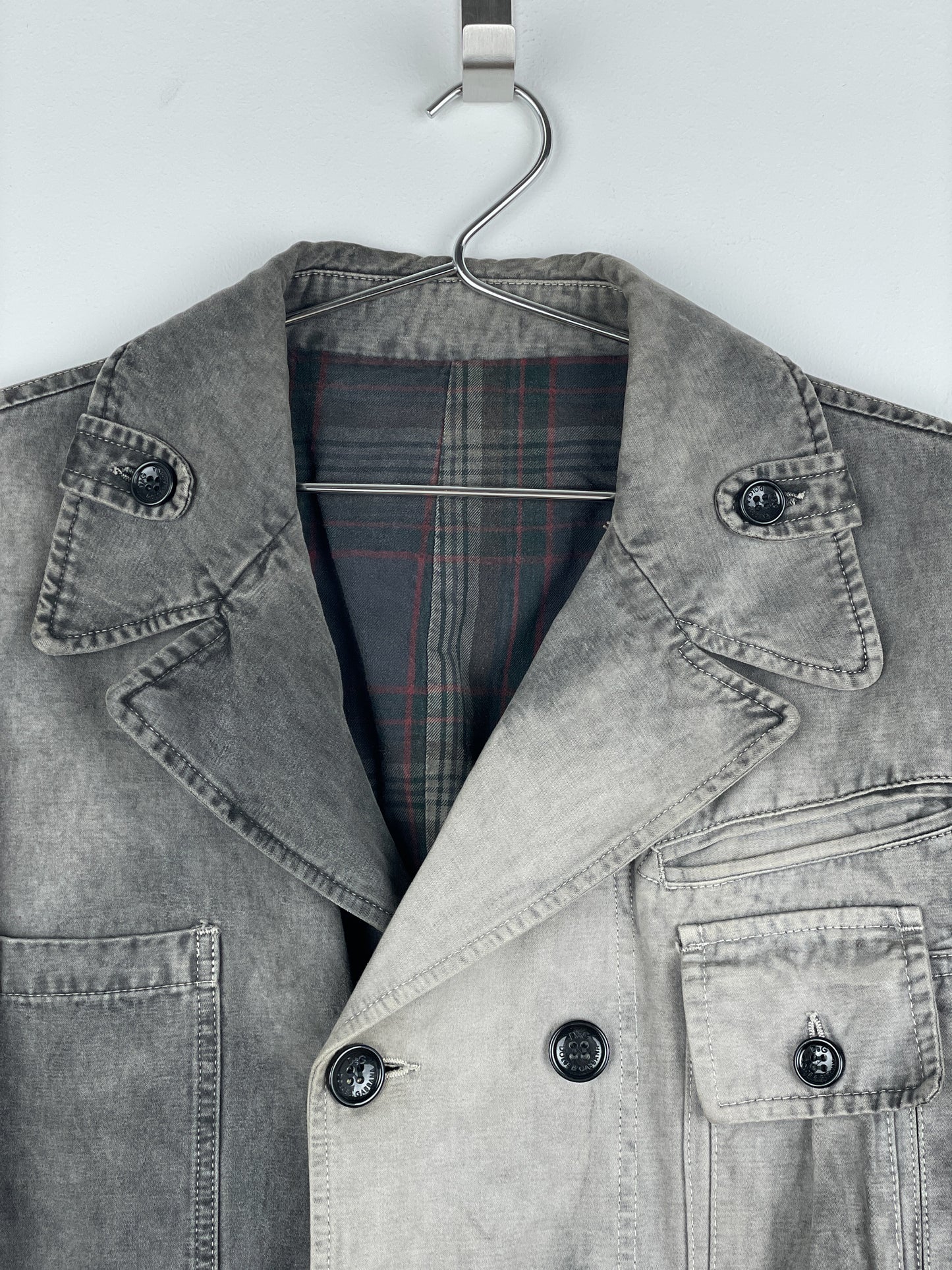Dolce & Gabbana AW03 Multi-Pocket Cargo Military Coat