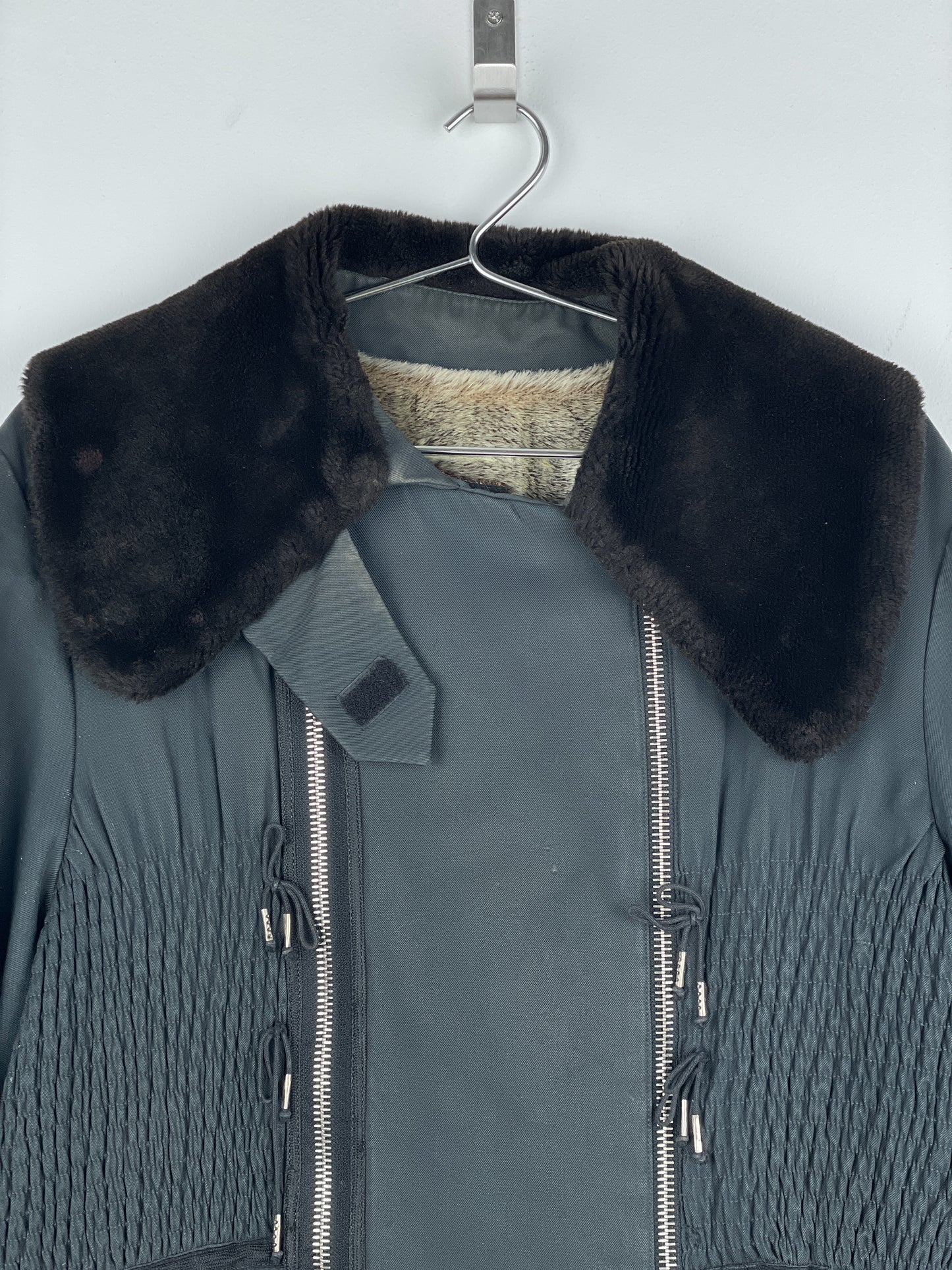 Jean Paul Gaultier AW89 'Femmes entre Elles' Zipper Fur Coat