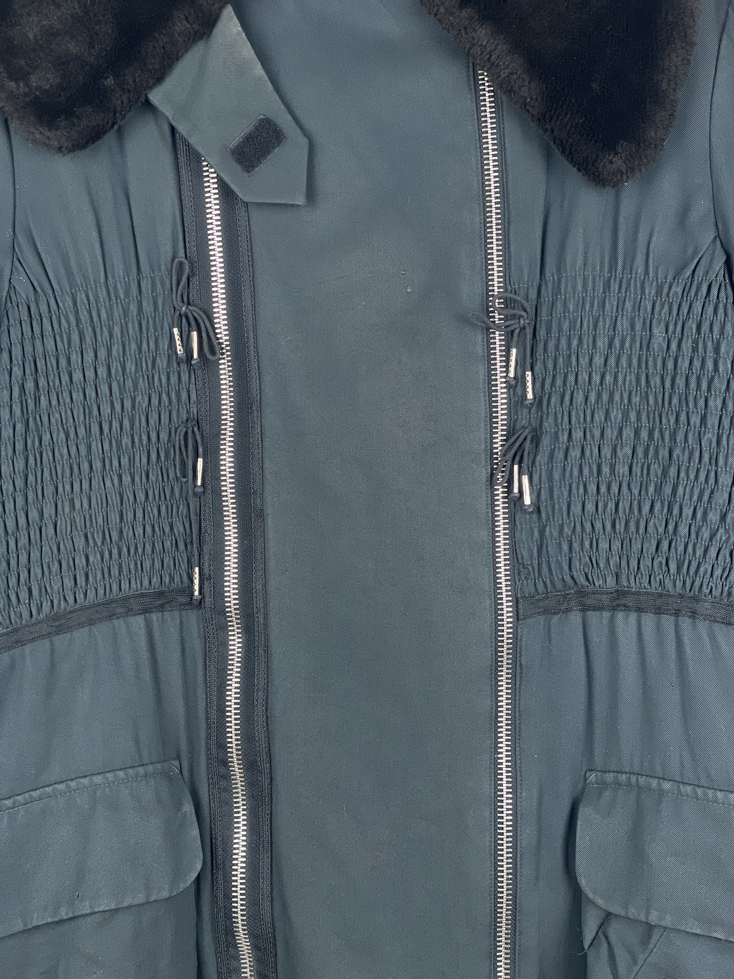 Jean Paul Gaultier AW89 'Femmes entre Elles' Zipper Fur Coat