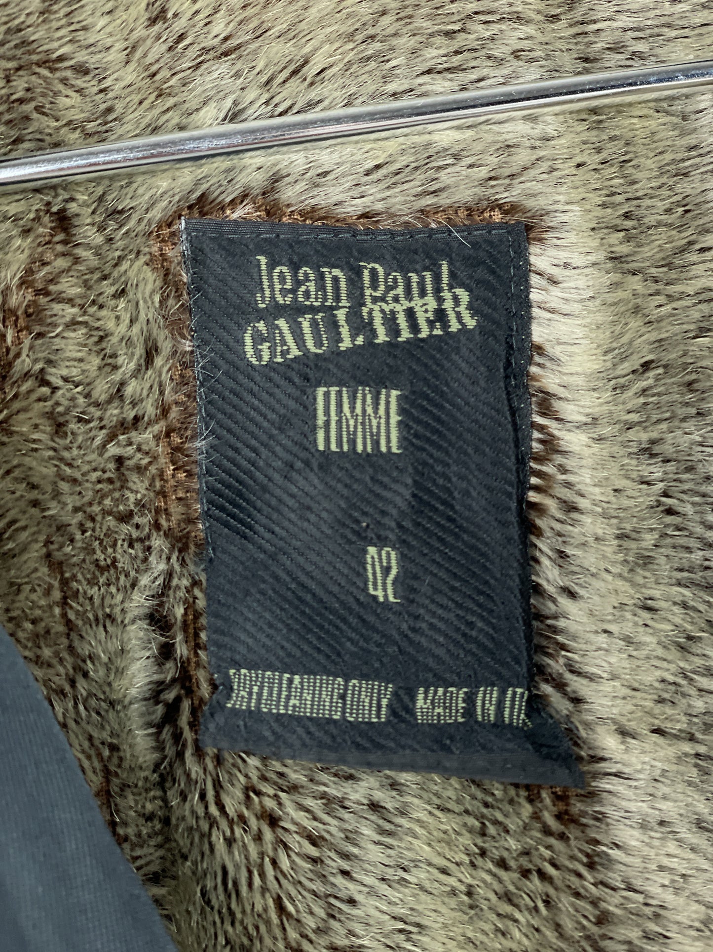 Jean Paul Gaultier AW89 'Femmes entre Elles' Zipper Fur Coat