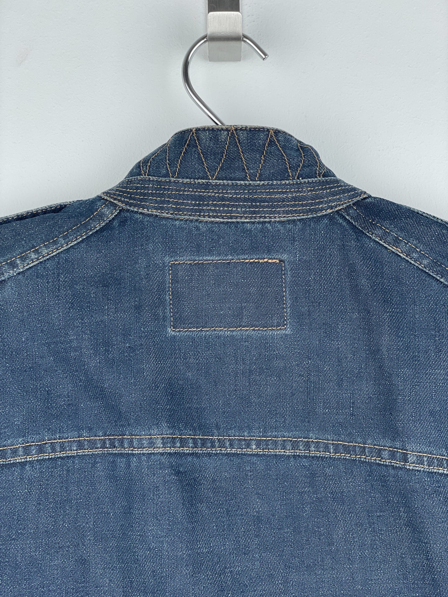 Gucci by Tom Ford SS02 Epaulettes Dark Denim Trucker Jacket