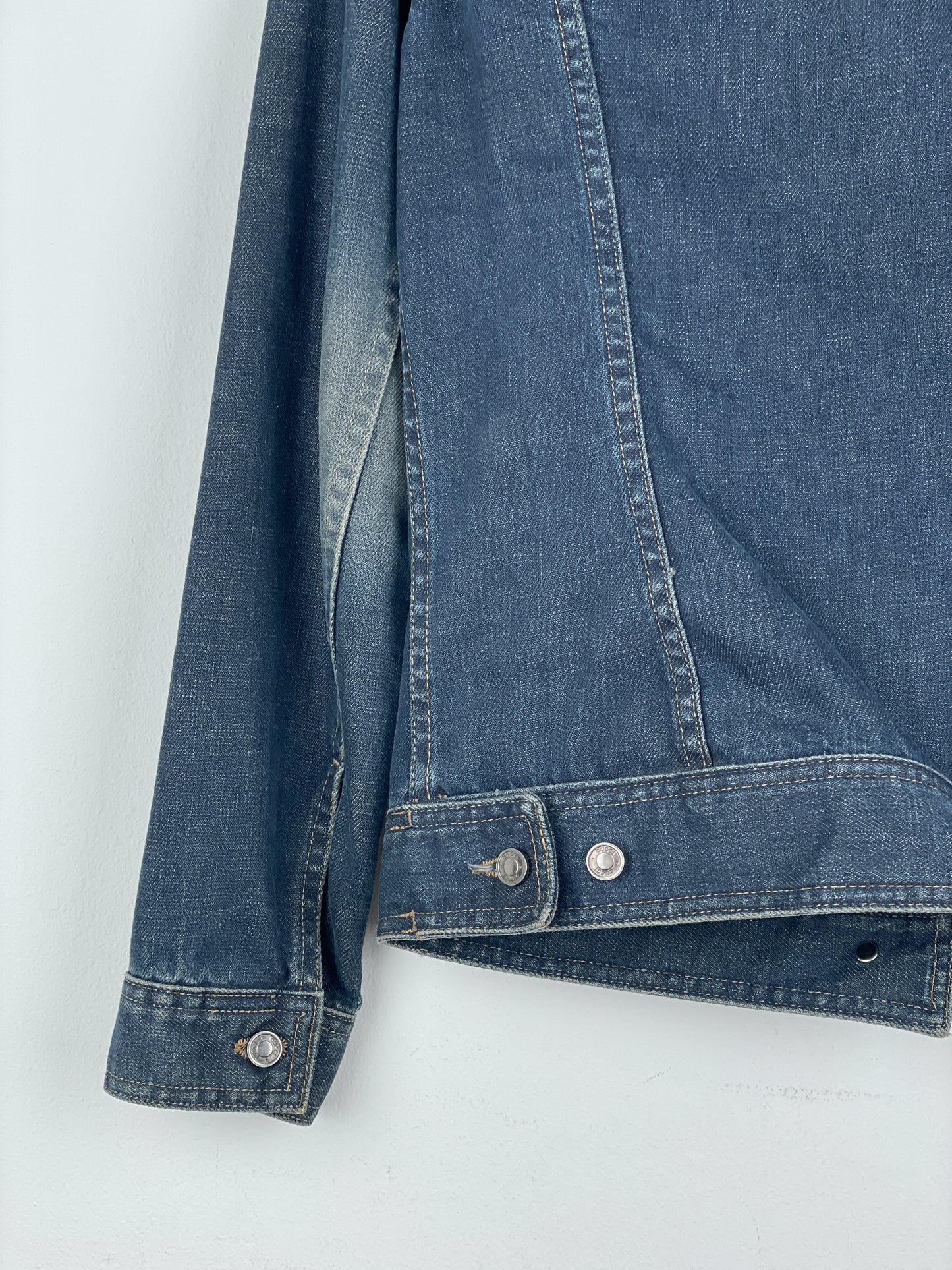 Gucci by Tom Ford SS02 Epaulettes Dark Denim Trucker Jacket