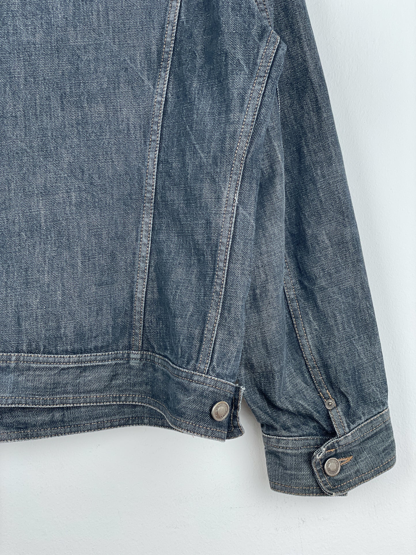 Gucci by Tom Ford SS02 Epaulettes Dark Denim Trucker Jacket